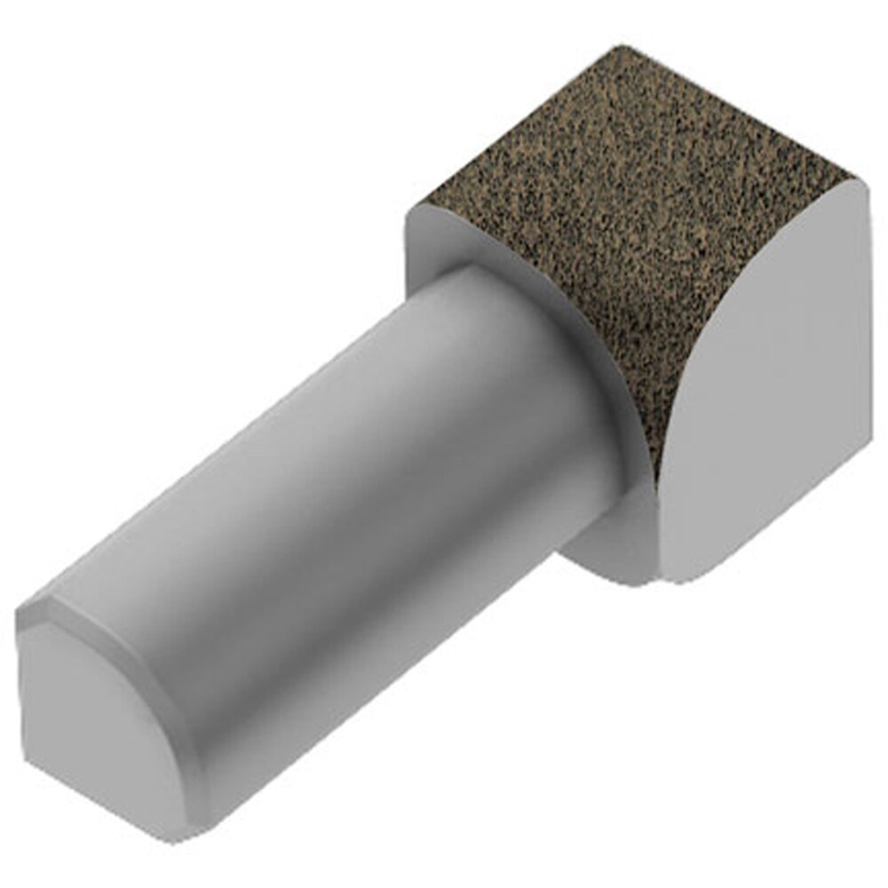 Schluter Systems IV/RO80TSOB Rondec 0.313-in W x 1-in L Bronze textured color-coated aluminum Aluminum Inside corner Tile Edge Trim