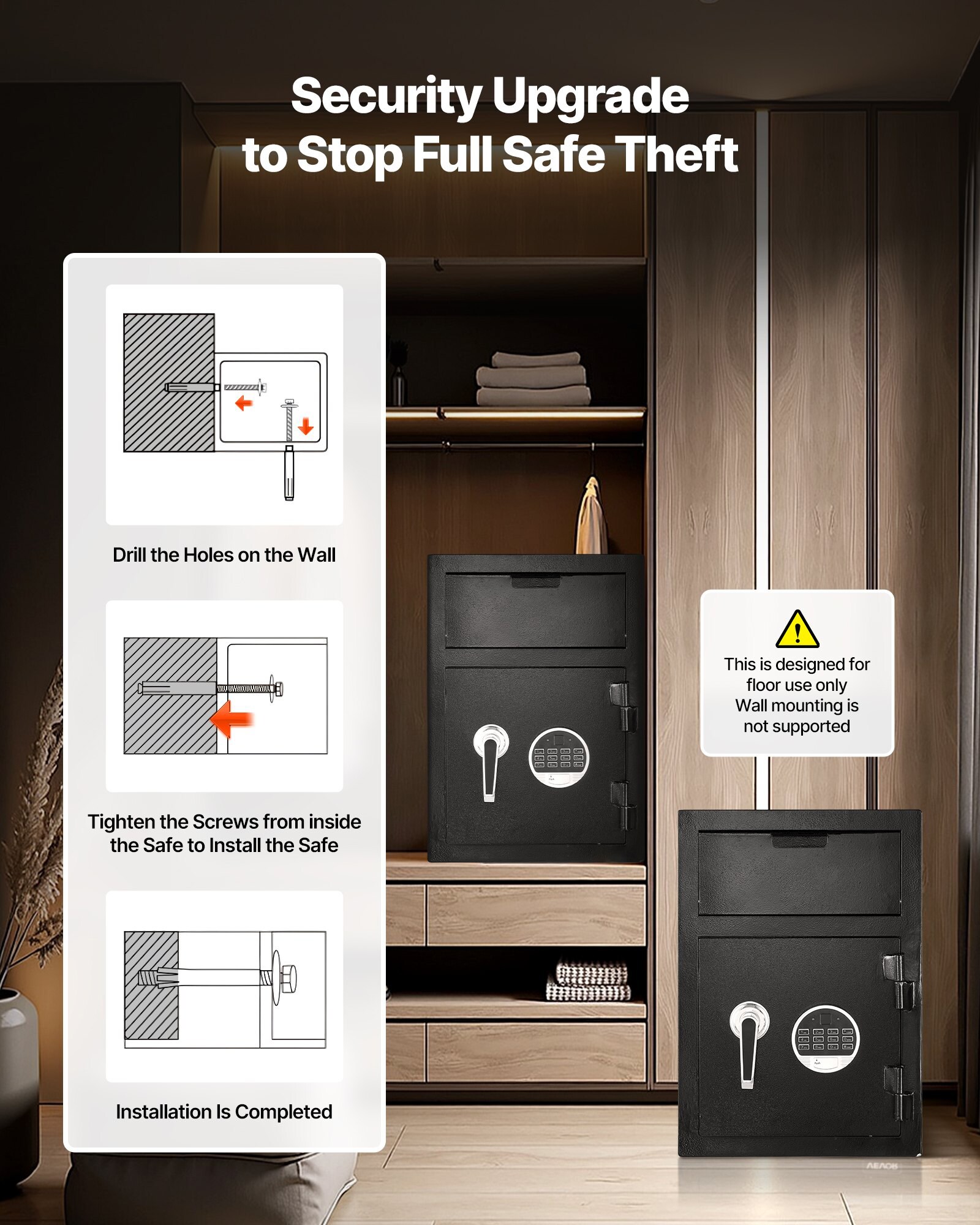 Mecale YAS-20Q72B Cash-Check-Safes - View #3