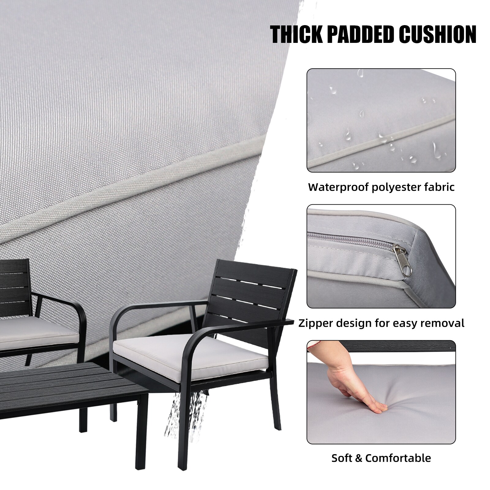 EXTRAUP YHLW69168751 Patio-Conversation-Sets - View #8