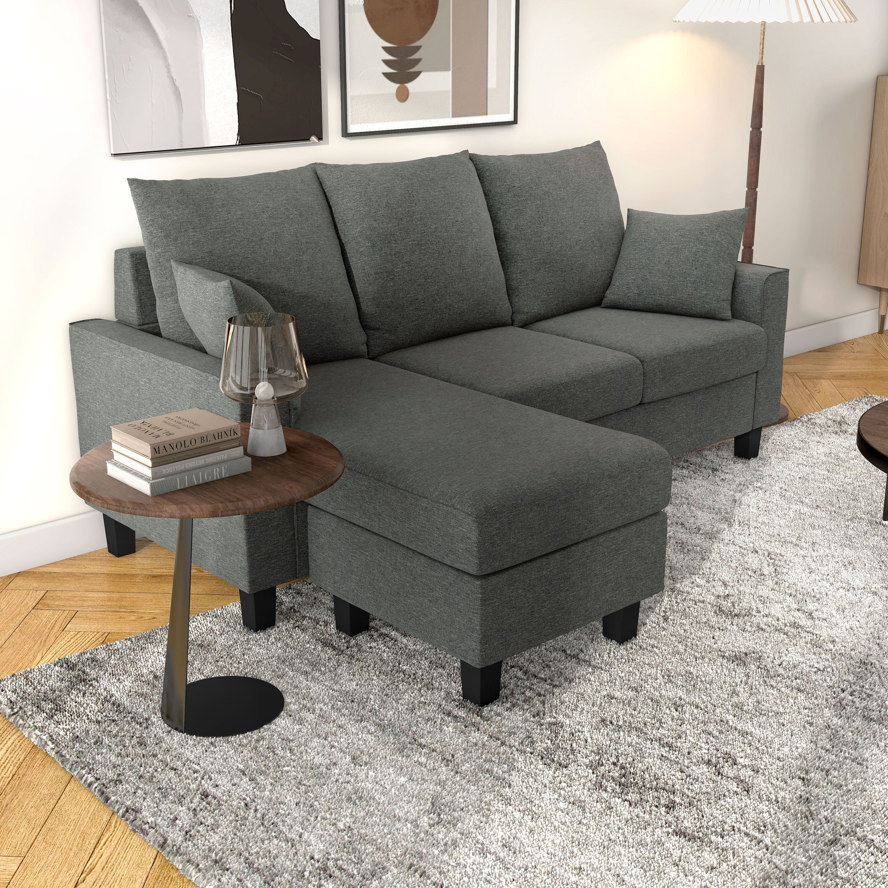 Furniture of America 005L-2005DG-SEC Sofas-Loveseats - View #5