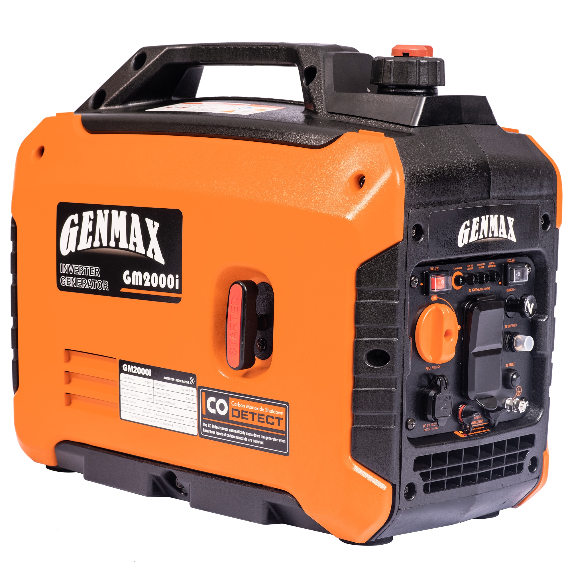 PowerSmart 2500W Portable Inverter Gas Generator for Home Use