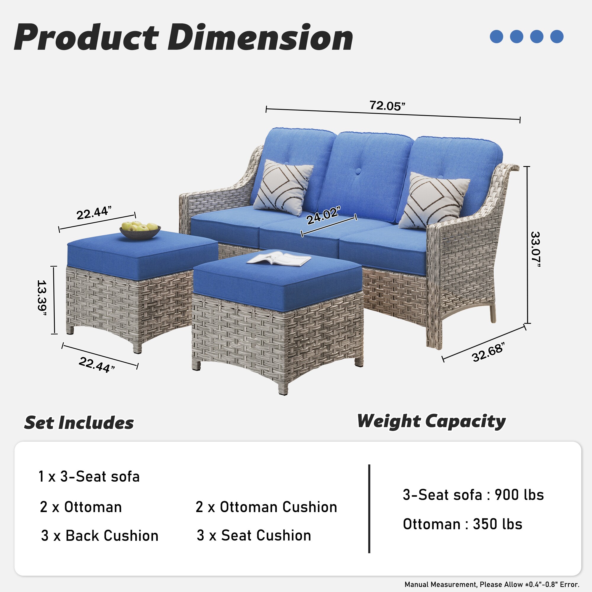 Ovios PD7021O Patio-Conversation-Sets - View #5