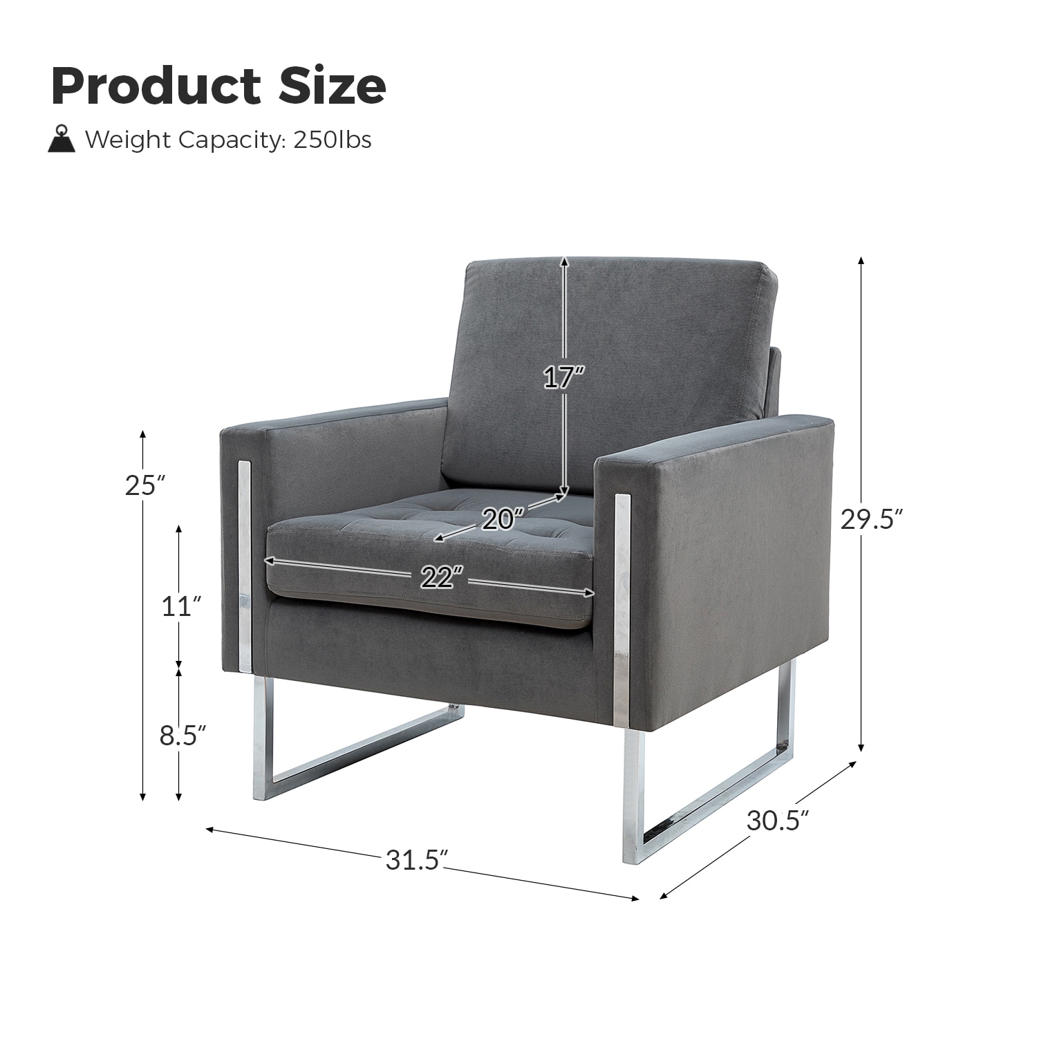 14 Karat Home CHHQ0419-GREY chairs - View #8