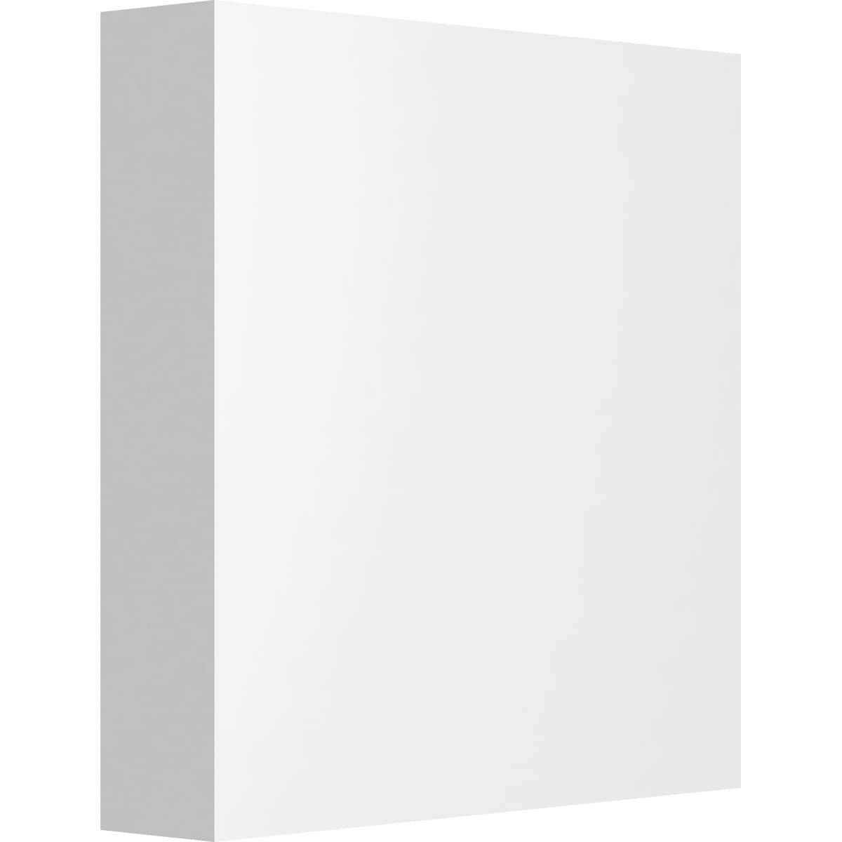 Ekena Millwork ROSP050X050X100SDG00 Standard Sedgwick with Square Edge 5-in x 5-in Square Unfinished PVC Rosette