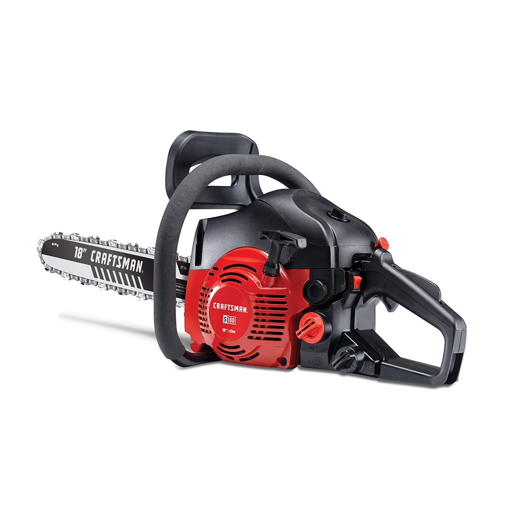 CRAFTSMAN S180 42-cc 2-cycle 18-in Gas Chainsaw in the Chainsaws 