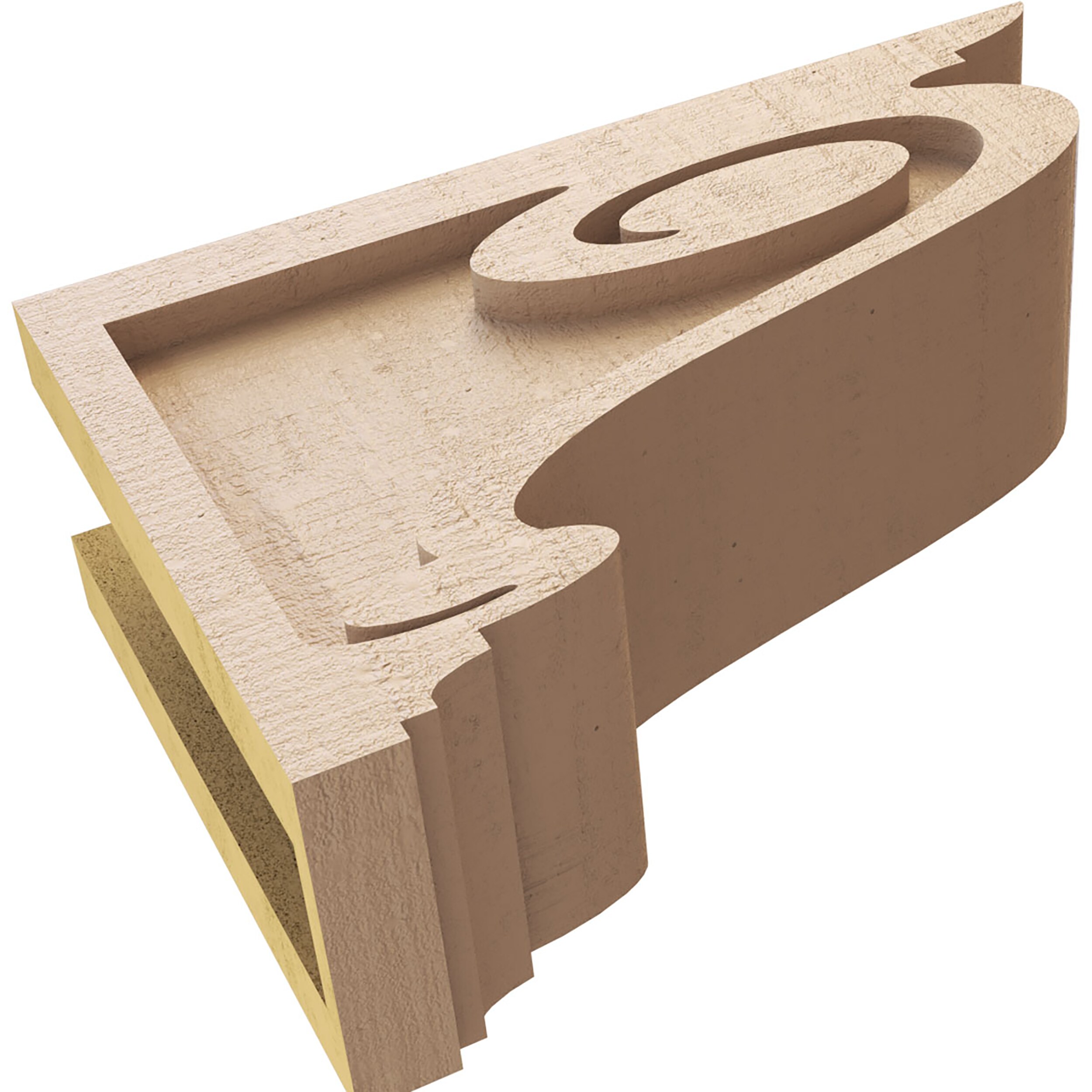 Ekena Millwork CORU04X12X08SCRRCPR corbels - View #5