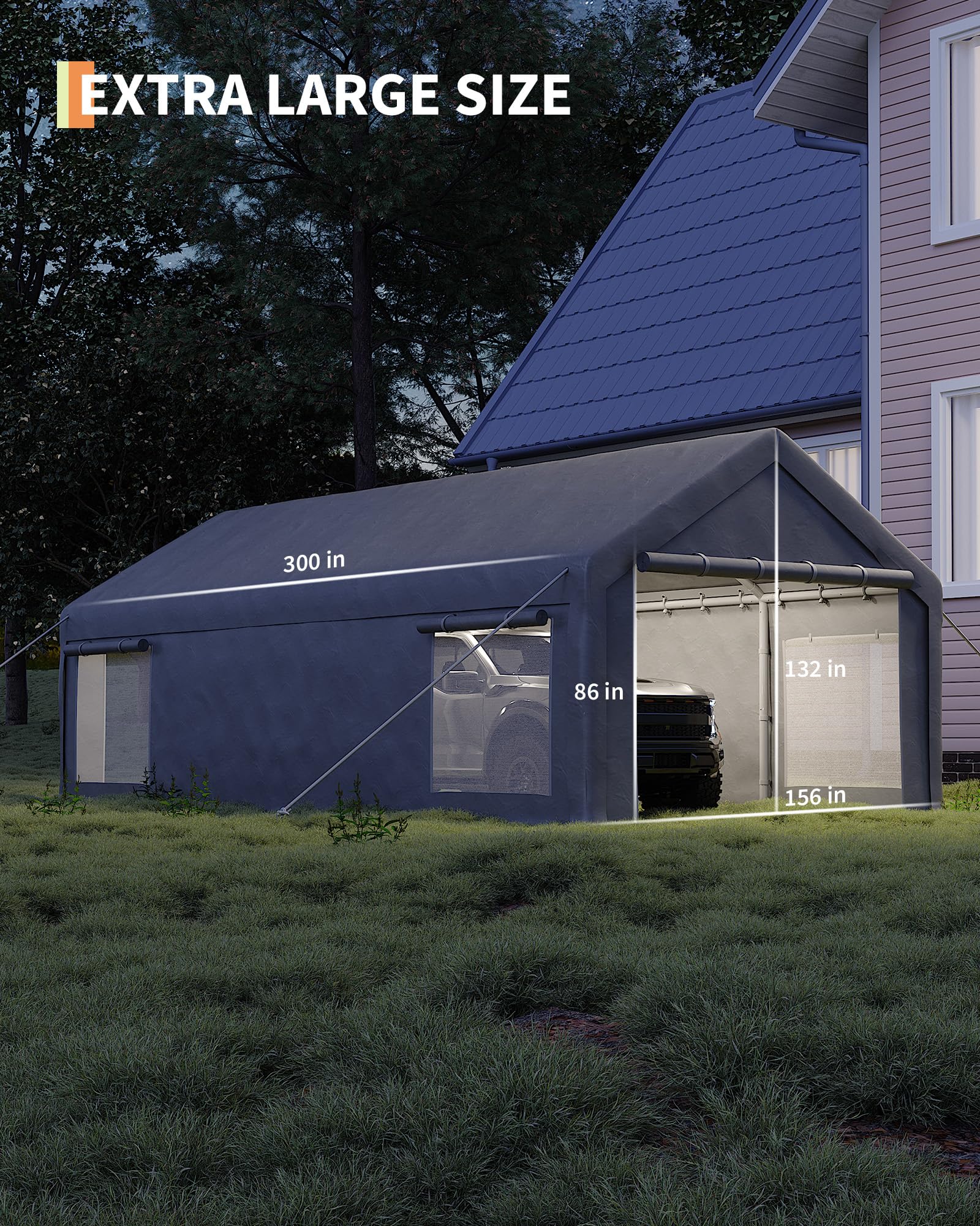 GarveeLife LMYCP-QA323403 Carport-Covers - View #7