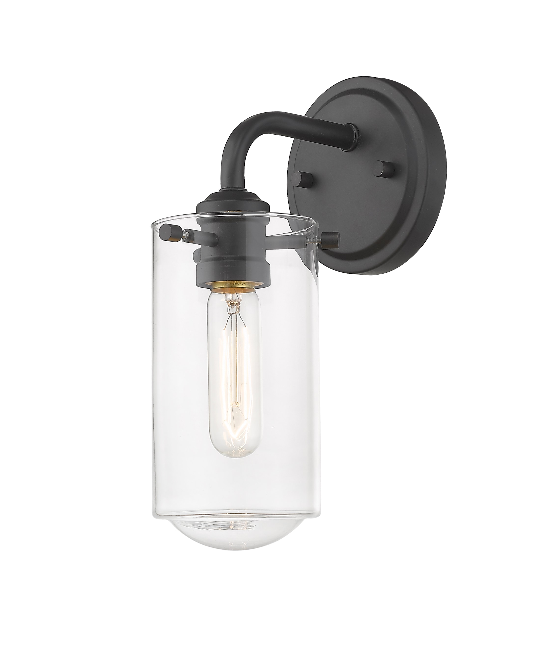 Z-Lite 471-1S-MB Delaney 5-in 1 -Light Matte Black Transitional Vanity light