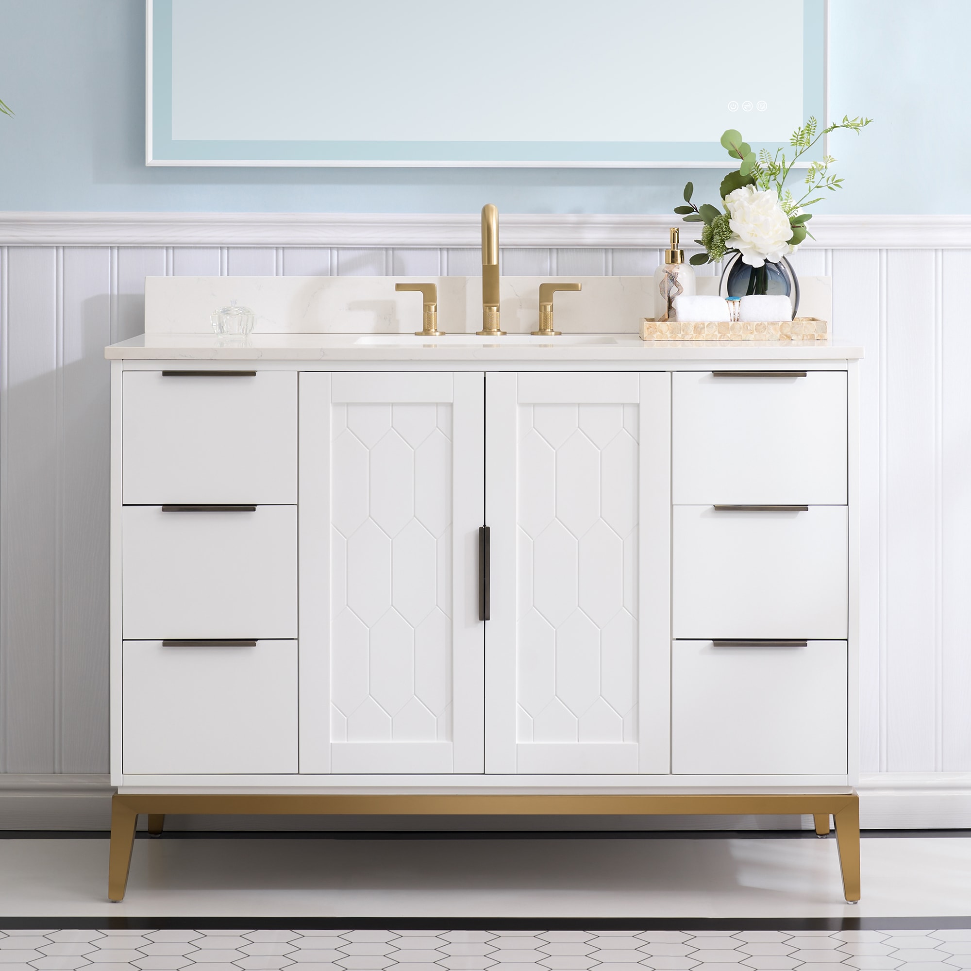 WELLFOR BCB2140WH-LS Bath-Vanity-Combo - View #3