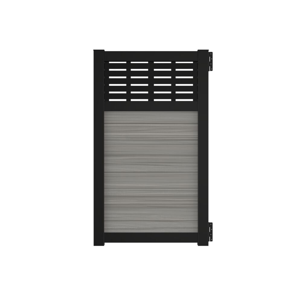 CATALYST Riverside 6-ft H x 4-ft W Coastal Cedar Vinyl Walk-thru Fence Gate Kit