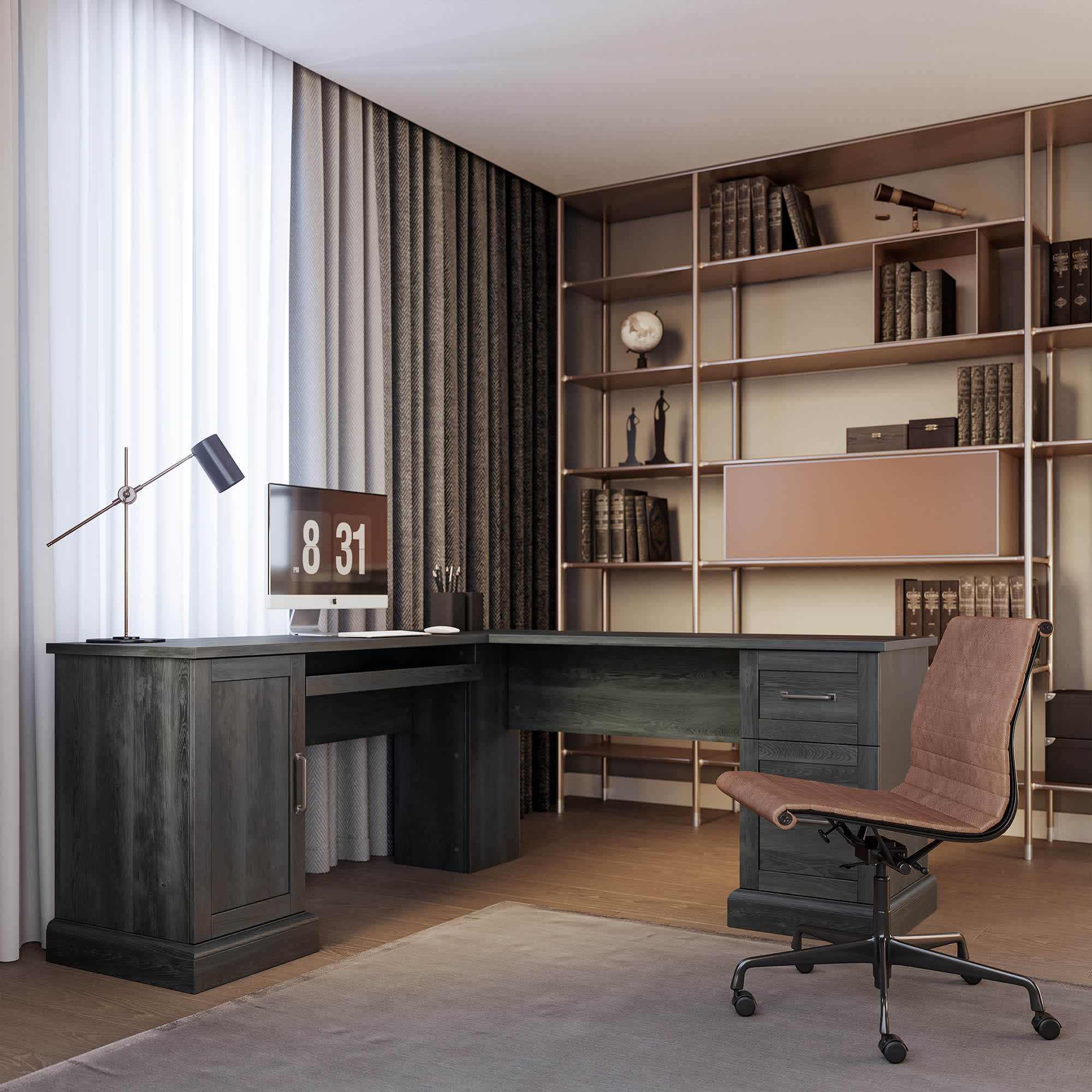 Belleze 014-HG-40745-RTG-A+B desks - View #2