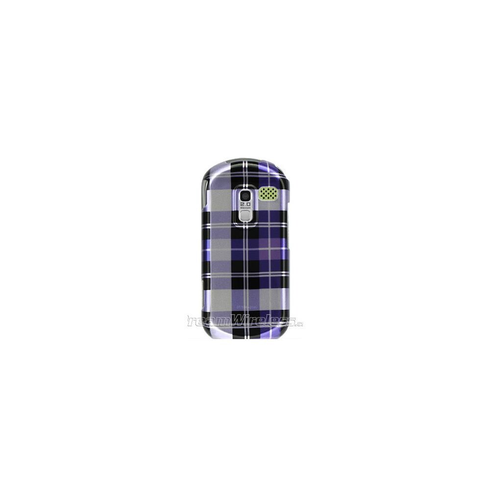 Dream Wireless DRMW5478 DreamWireless CASAMM570PPCK Samsung Restore M570 and Messenger III Crystal Case Purple Checker
