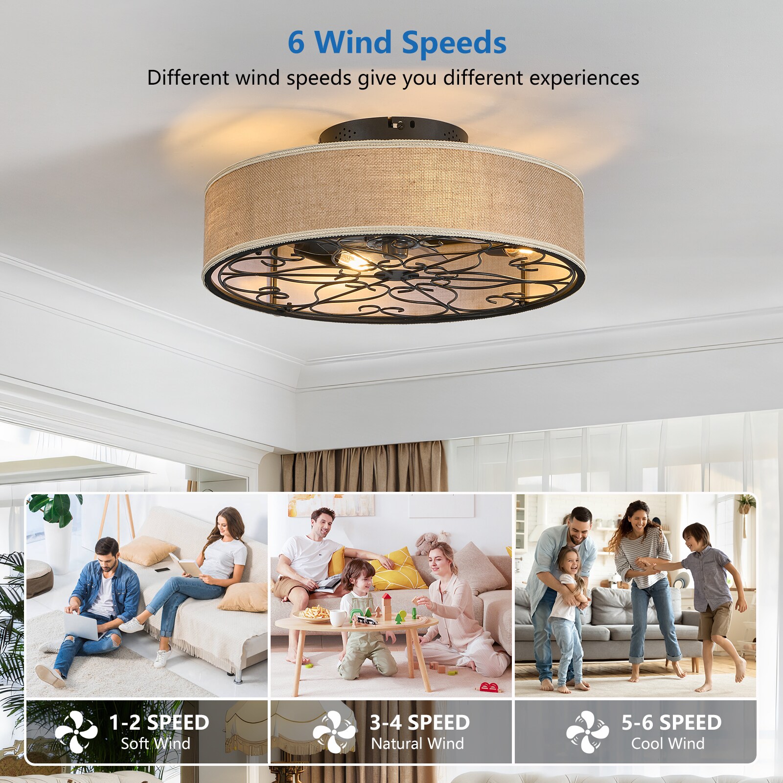 Cuschoice LWH-33-PL Ceiling-Fans - View #3