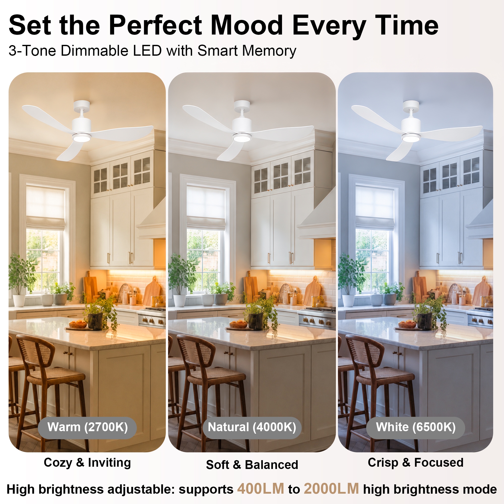 GreenEver CFL-0002-WH Ceiling-Fans - View #6