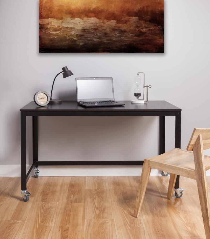 OneSpace Loft 47.25 in Brown Modern Contemporary Writing Desk in the Desks department at Lowes