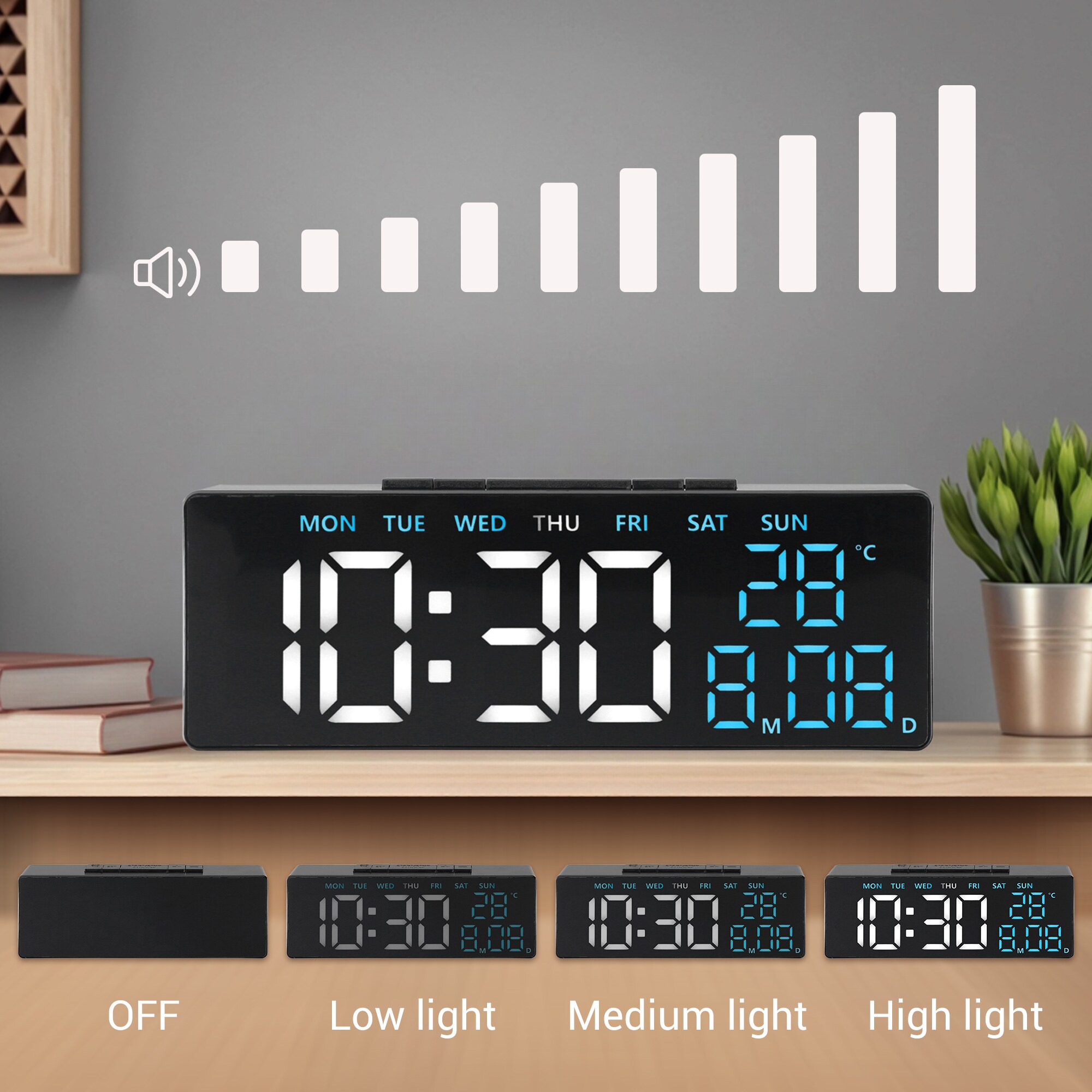 Unique Bargains S25121700UX3472 Indoor-Outdoor-Clocks - View #5
