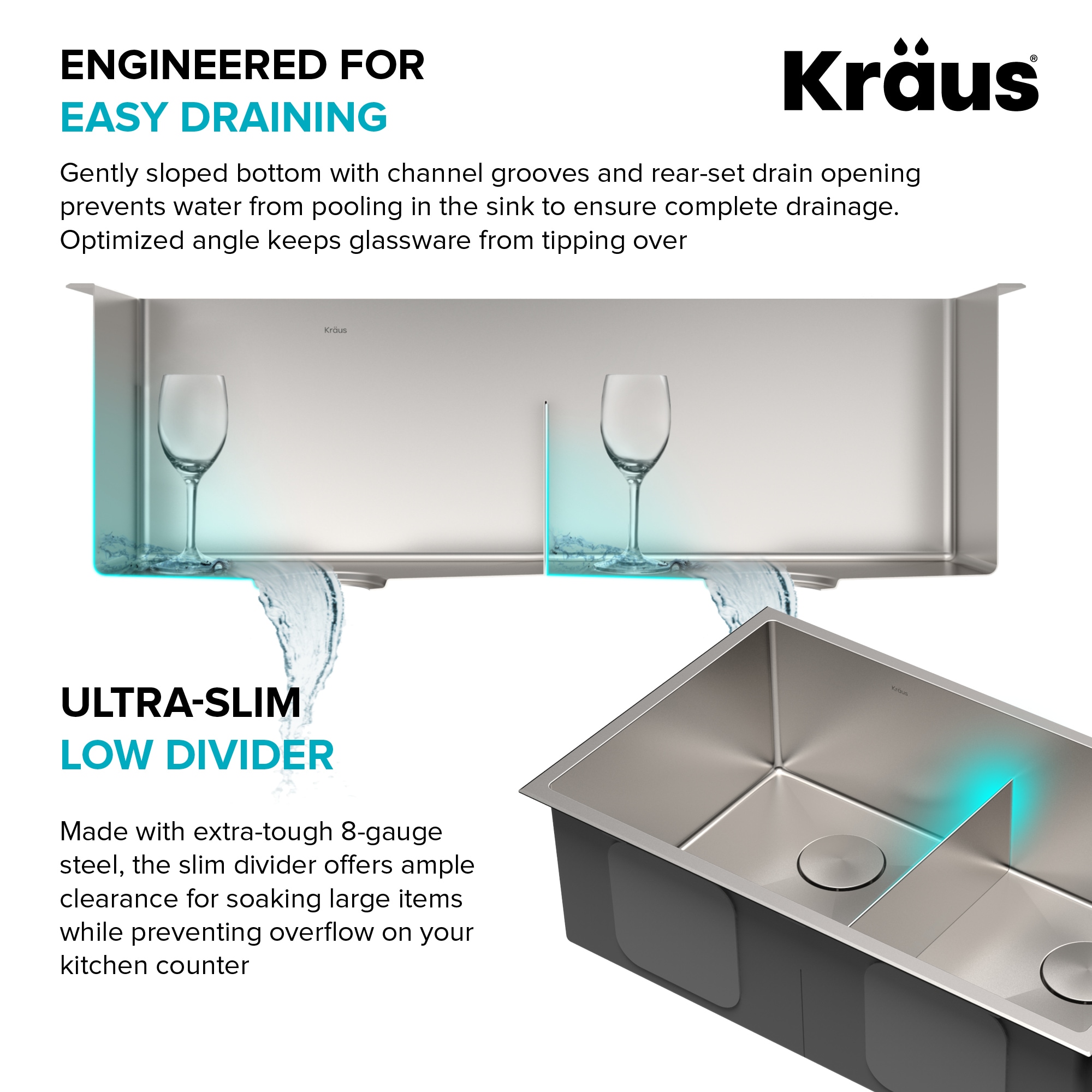 Kraus KWU112-33-100-75MB Kitchen-Sinks - View #5