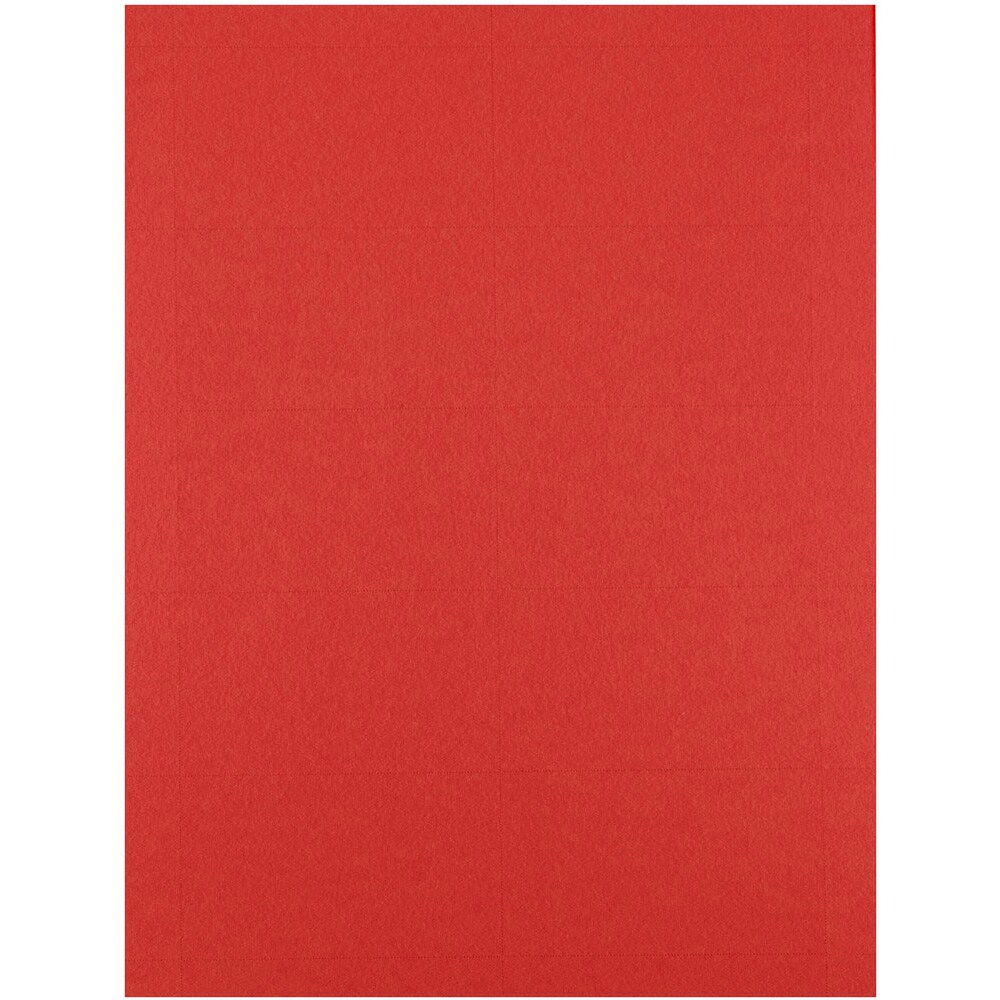 JAM Paper Printable Business-Card, 3.5 x 2, Red, 100/Pack in the Office  Accessories department at