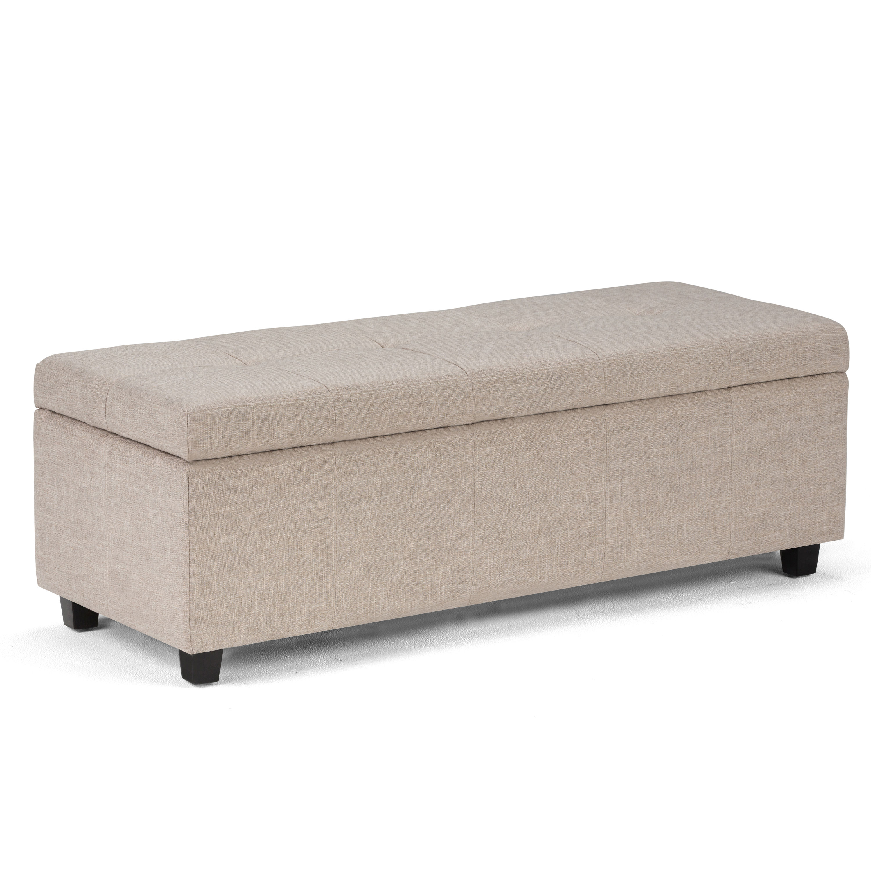 Simpli Home 3AXCOT-241-NL Castleford Modern Natural Storage Ottoman