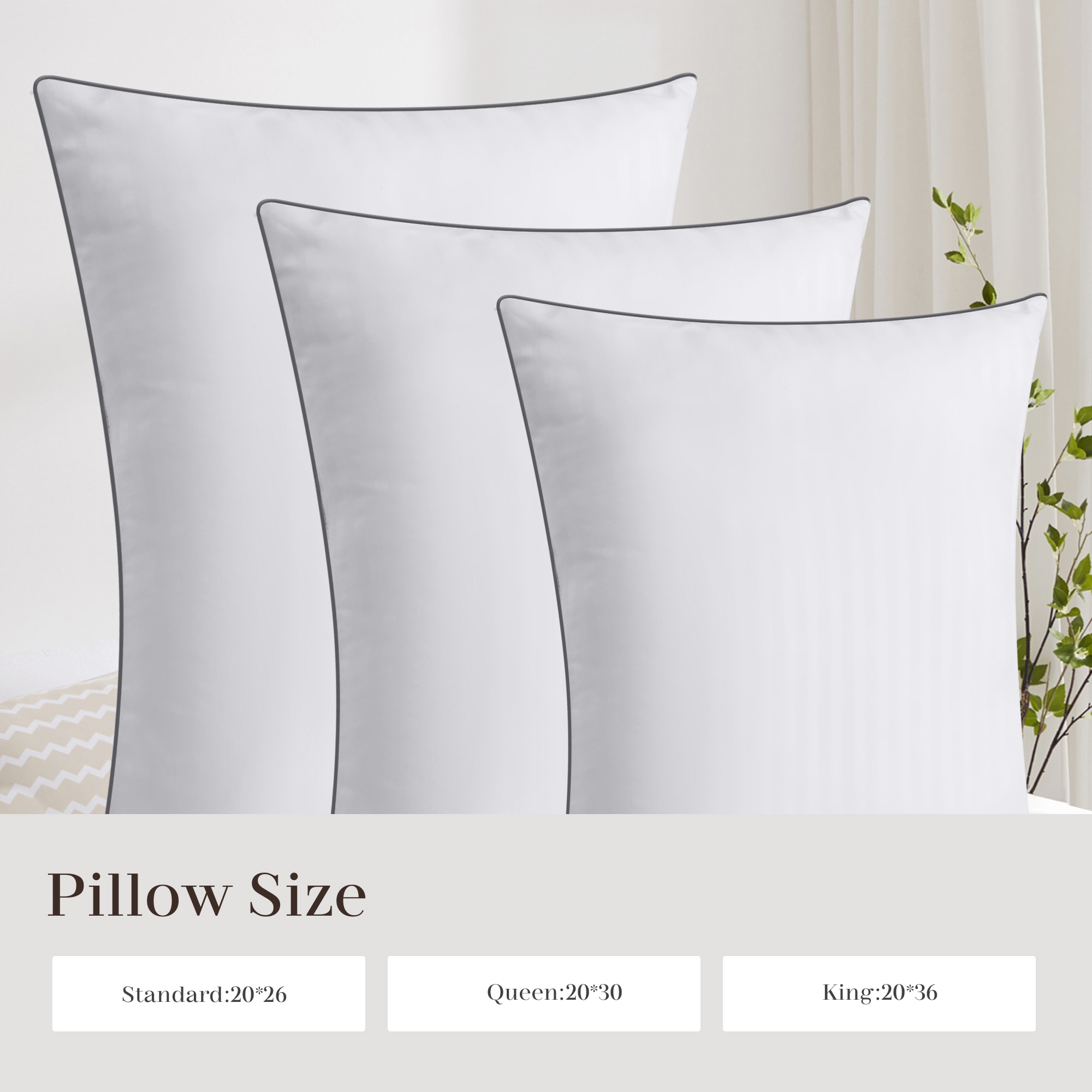 JEAREY JE-CTGT-GY-T Bed-Pillows - View #5