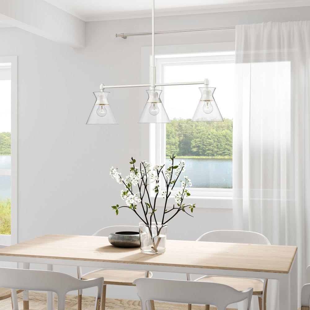 Golden Lighting A-GL-0511-LP WHT-CLR Pendant-Lights - View #3