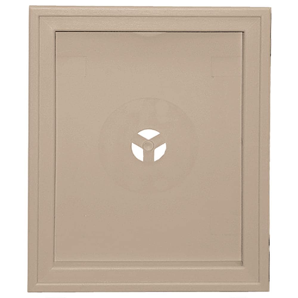 Builders Edge 130120008023 6.75-in x 8.75-in Wicker Vinyl Universal Mounting Block