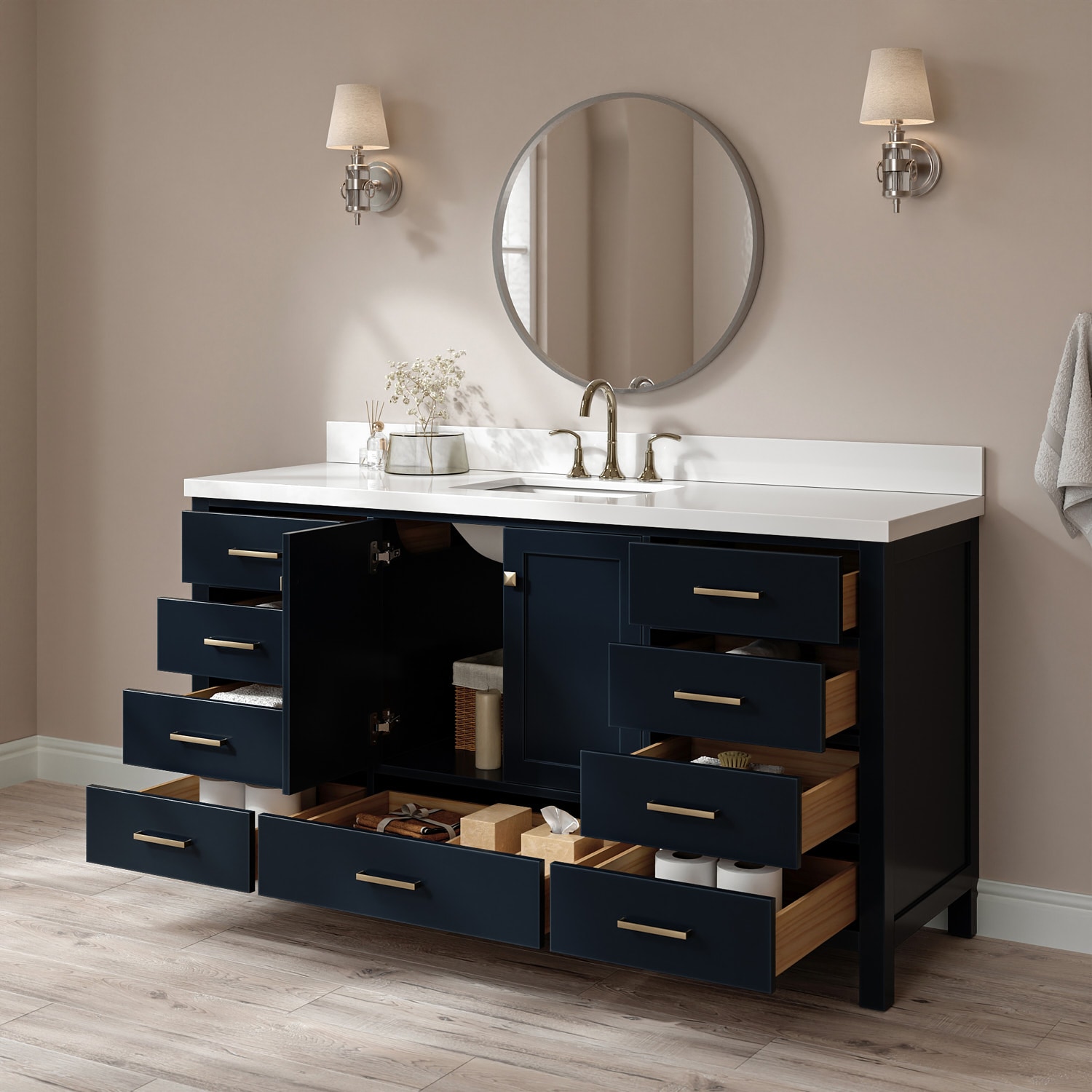 ARIEL A067SWQRVOMNB Bath-Vanity-Combo - View #3