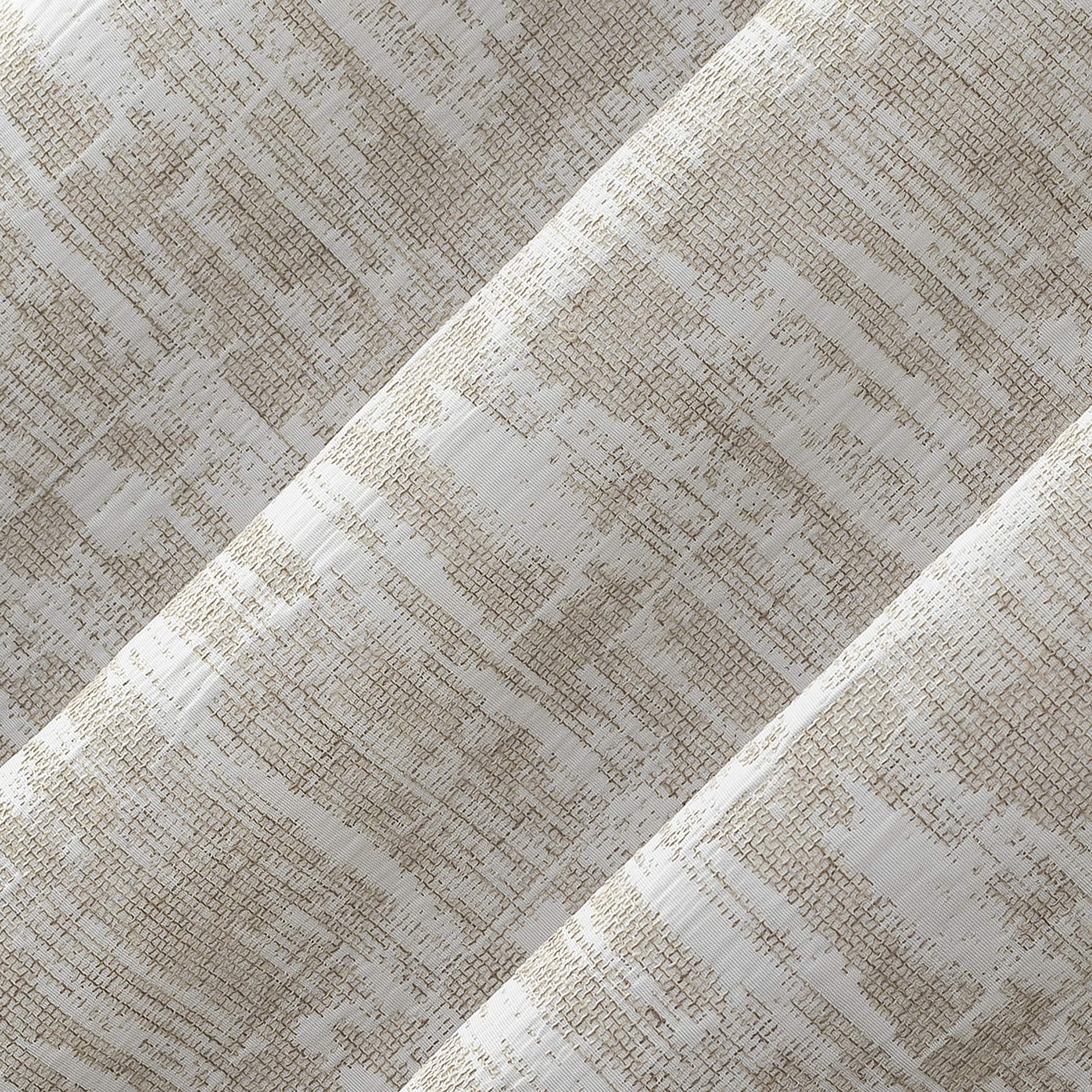 96" x 40" Beige Linen Blackout Grommet Curtain Panel