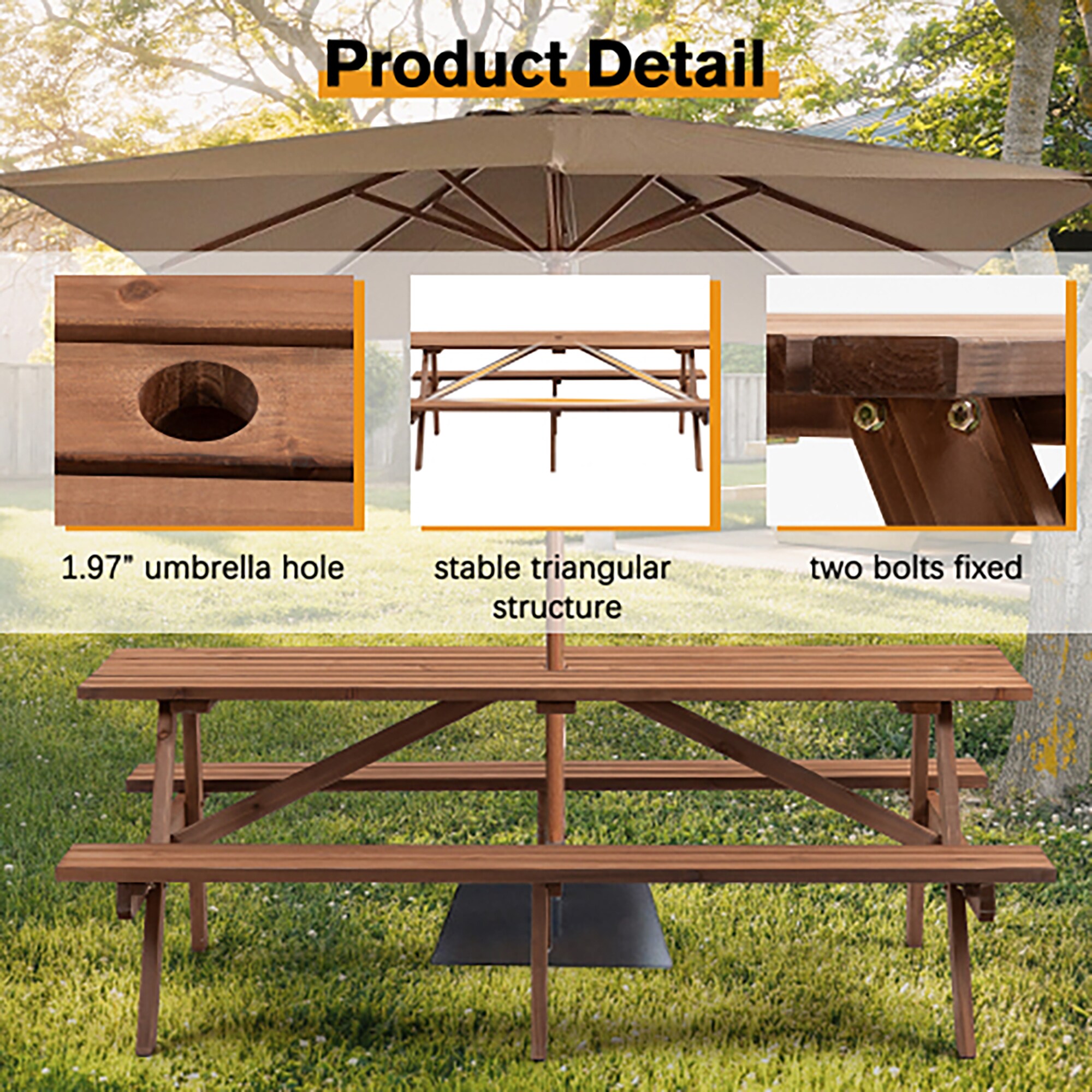 CASAINC CA-4A01BC Picnic-Tables - View #8