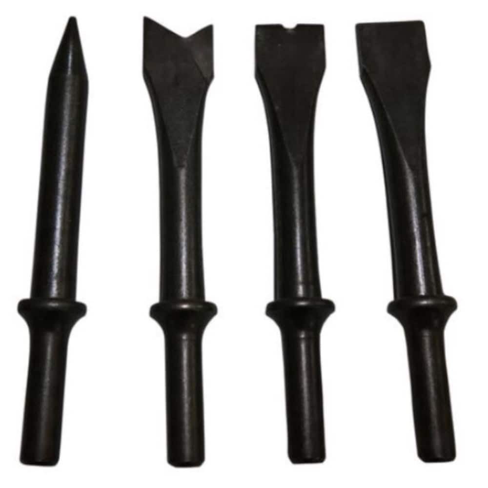 TRU-FLATE Tru Flate 4 Piece Chisel Set Alloy Steel Blades Black TRFL25310 #TRFL25310