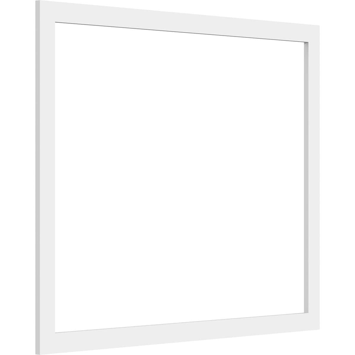 Ekena Millwork WALP32X26X037PRE 32-in x 26-in Smooth Paintable/Stainable White PVC Fretwork Wall Panel (