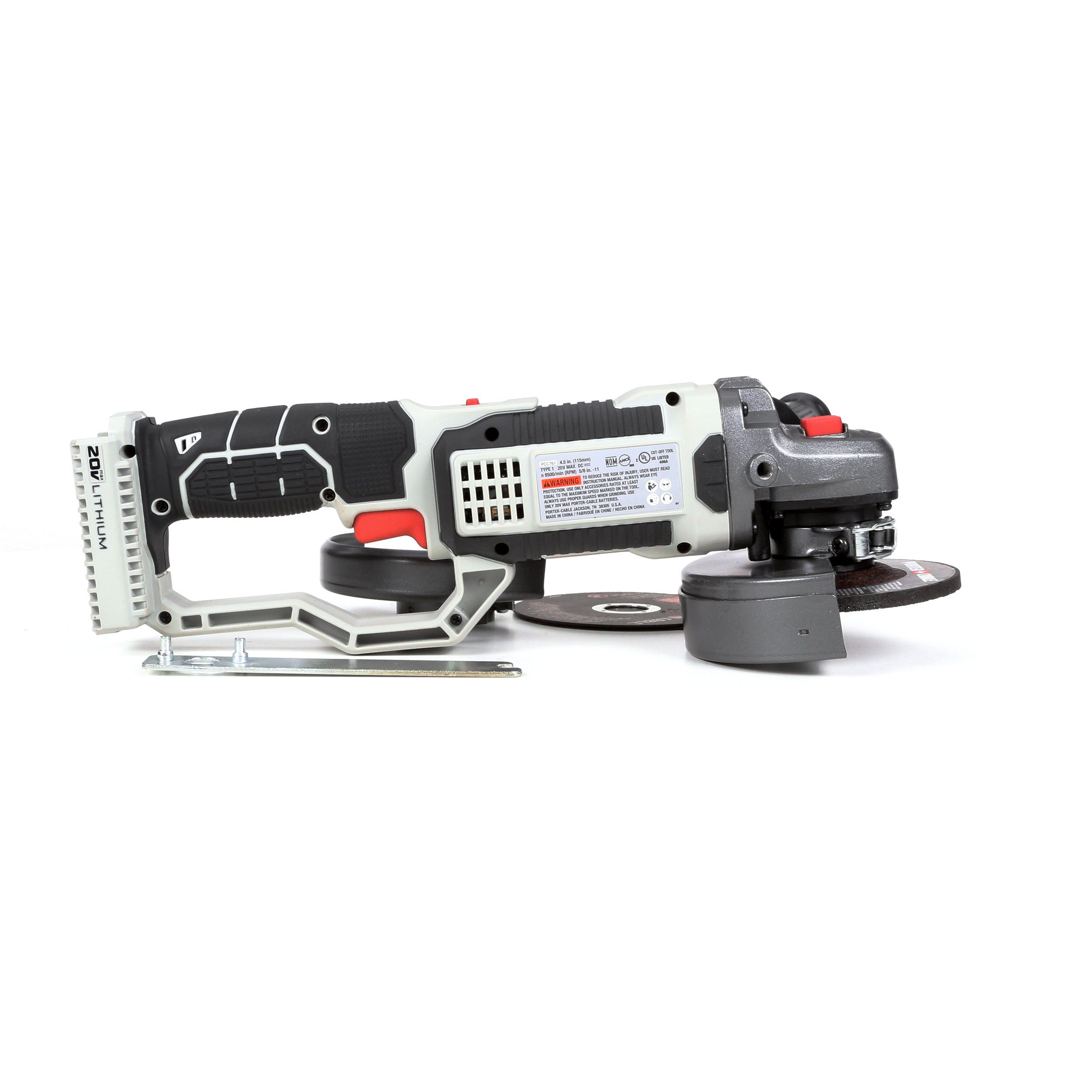 PORTER-CABLE 4.5-in 20-volt Trigger Switch Cordless Angle Grinder in the  Angle Grinders department at