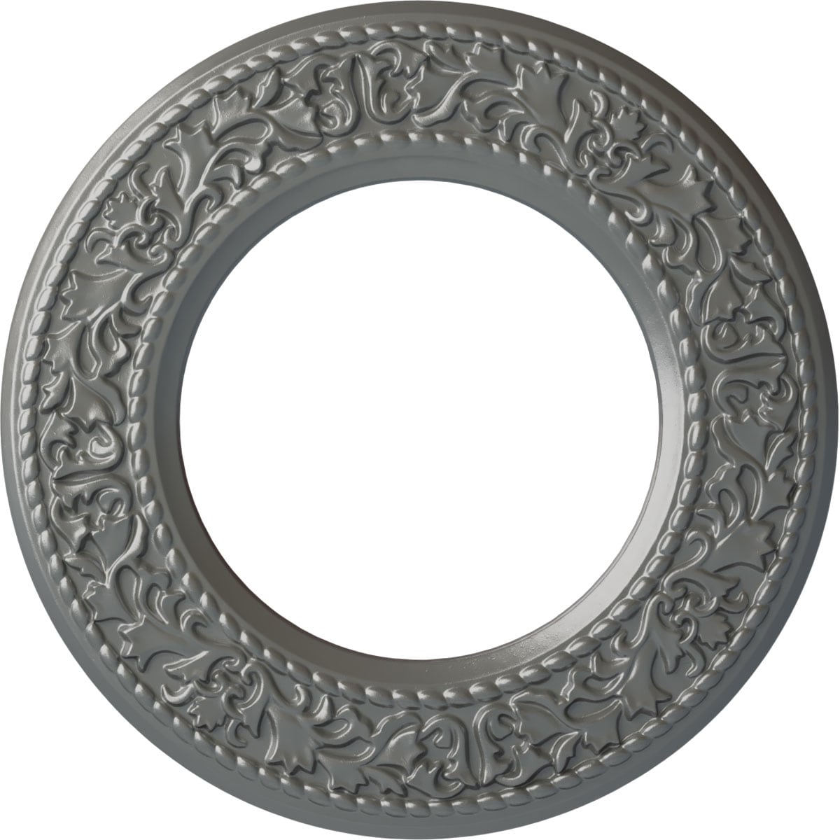 Silver Polyurethane Blackthorn Ceiling Medallion
