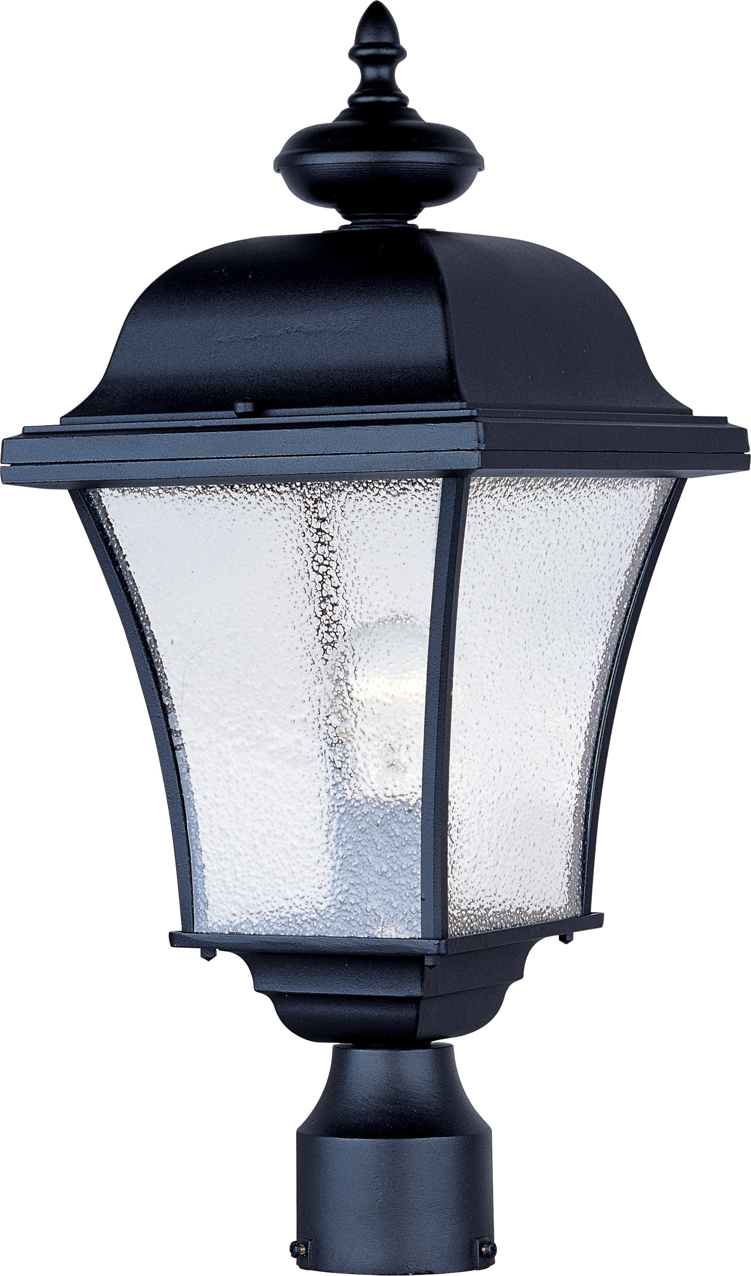 Maxim Lighting 1065BK Senator 20-Inches Black Transitional Outdoor Post light