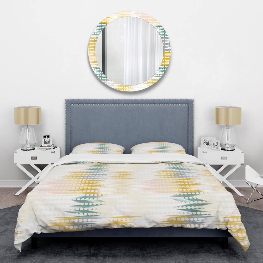 Designart BED24192-Q 3 -Piece Gold Queen Duvet cover Set