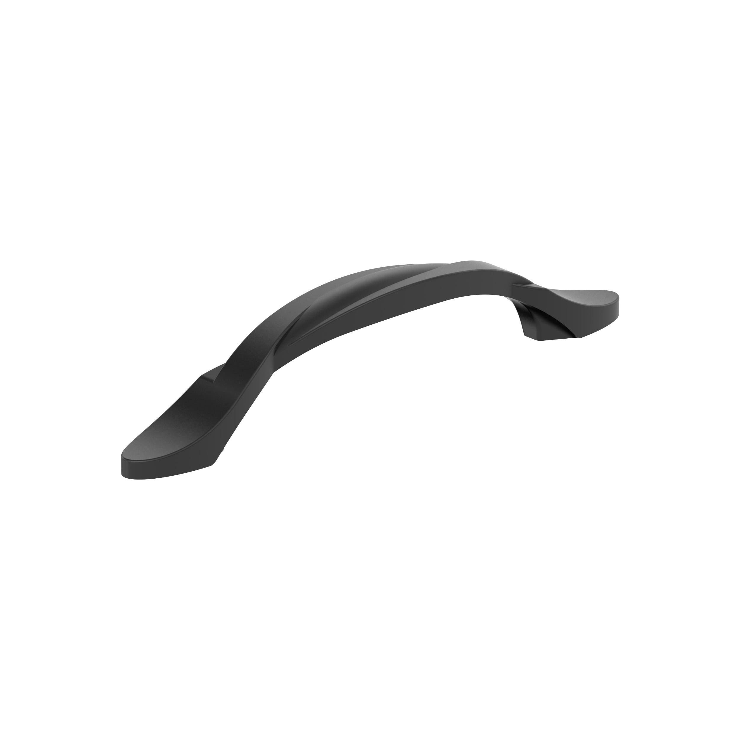 Amerock 10VMP21172FB Intertwine 3-3/4-in , 96mm Center to Center Matte Black Arch Handle 10 -Pack