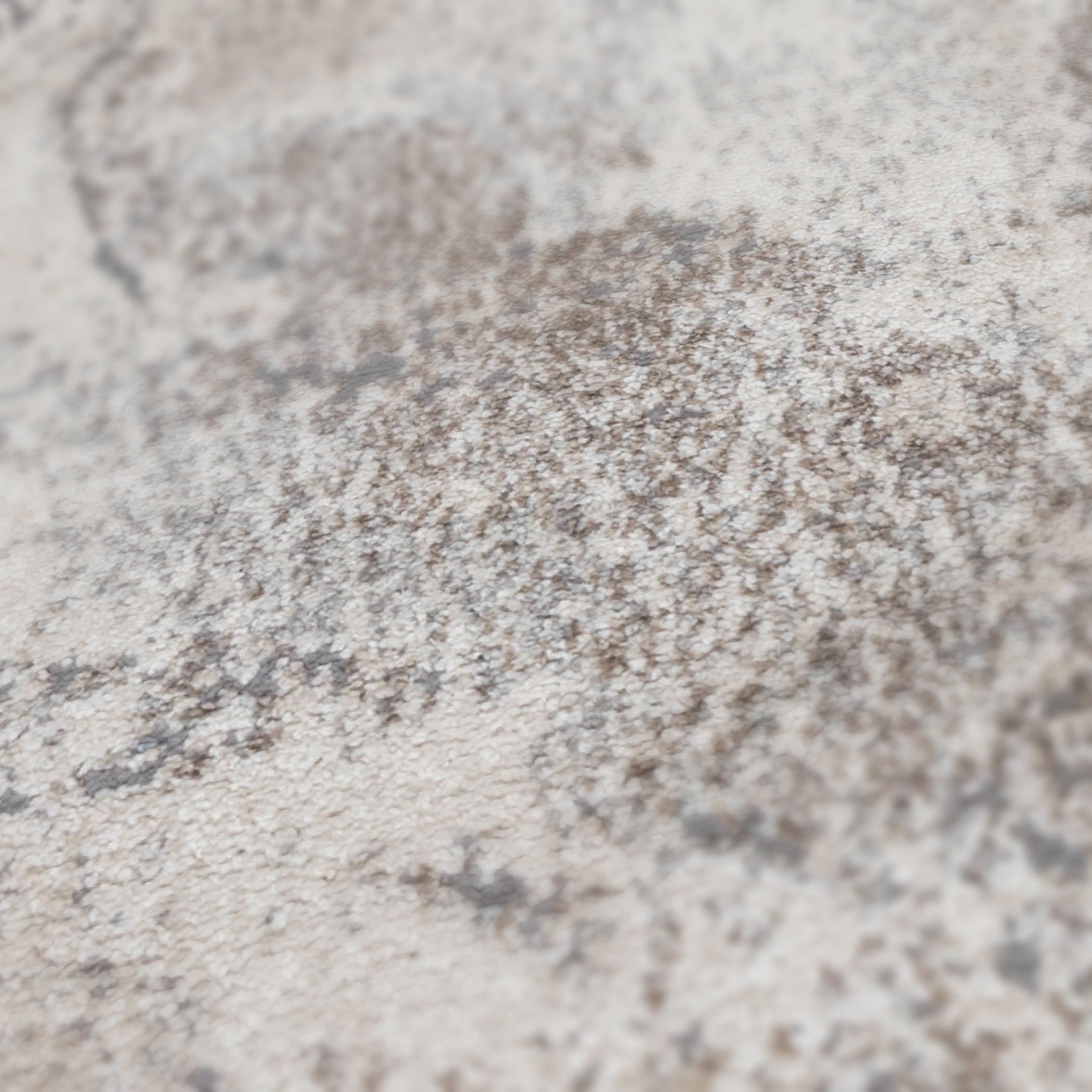 Elysian Cream Abstract Synthetic 8' x 10' Area Rug