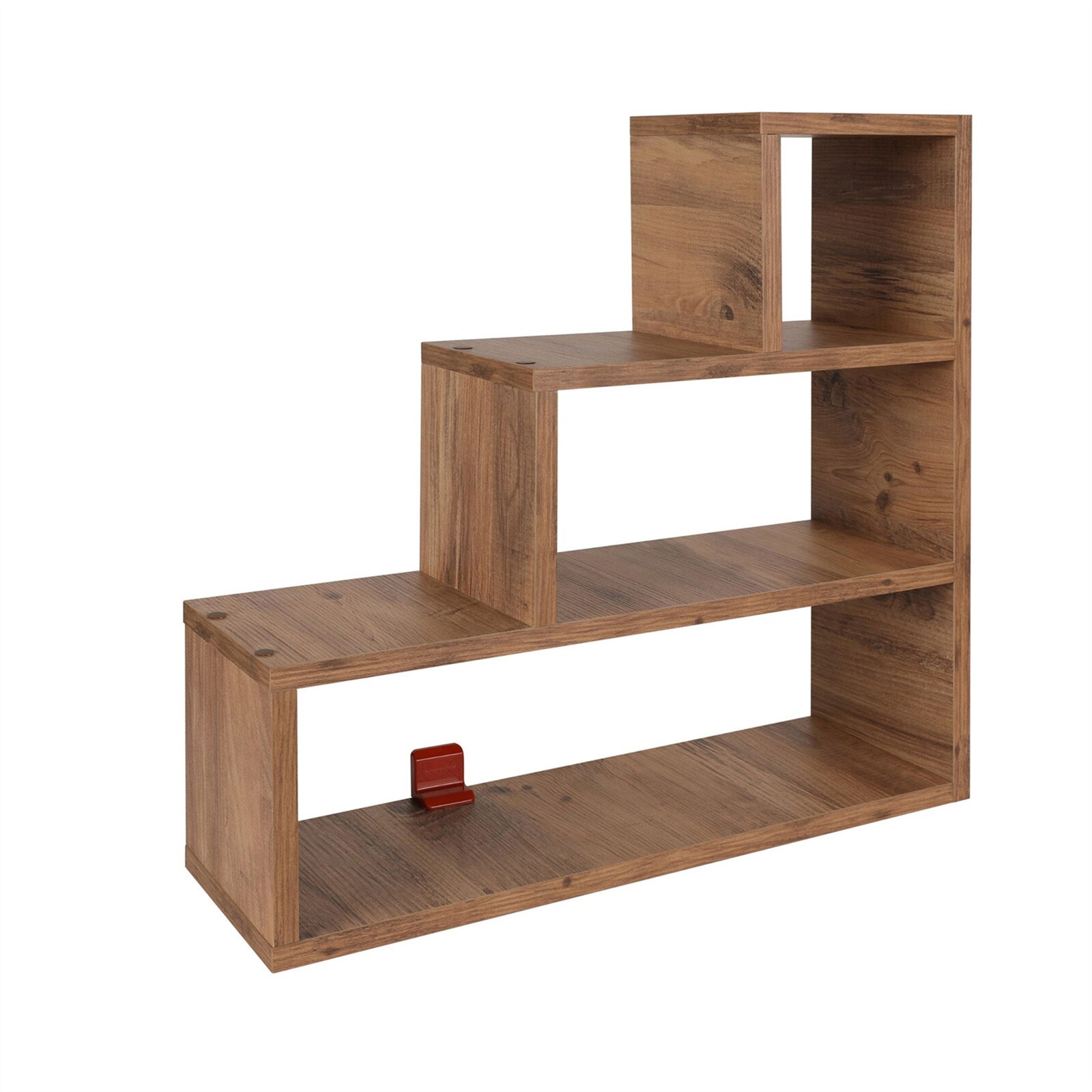 Floating Shelves Wall Mounted Set of 3,36 in. Cherry Brown Wood