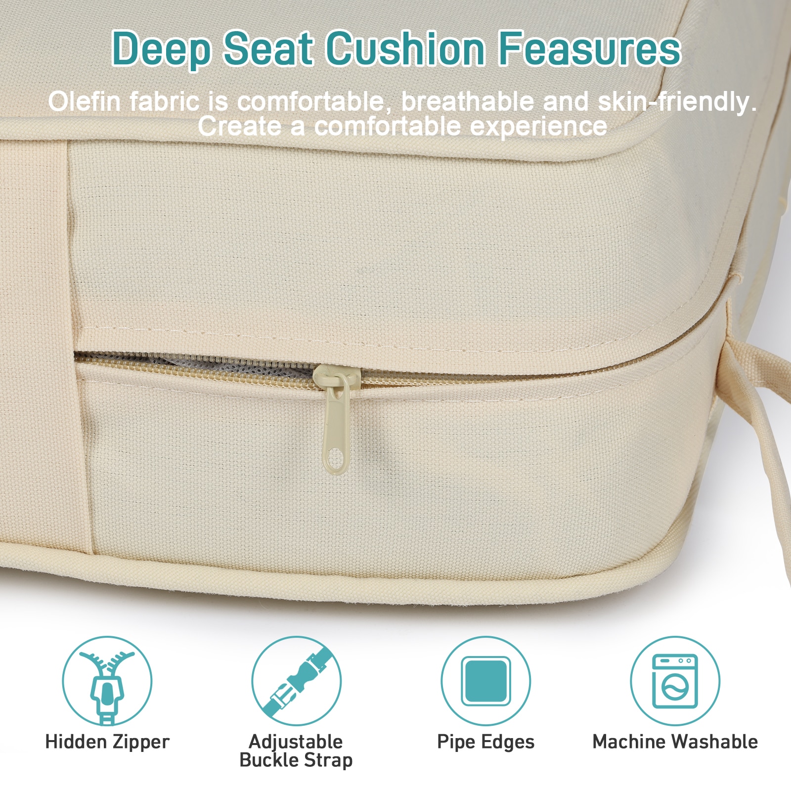 Aoodor A059-PLNLN Patio-Furniture-Cushions - View #7