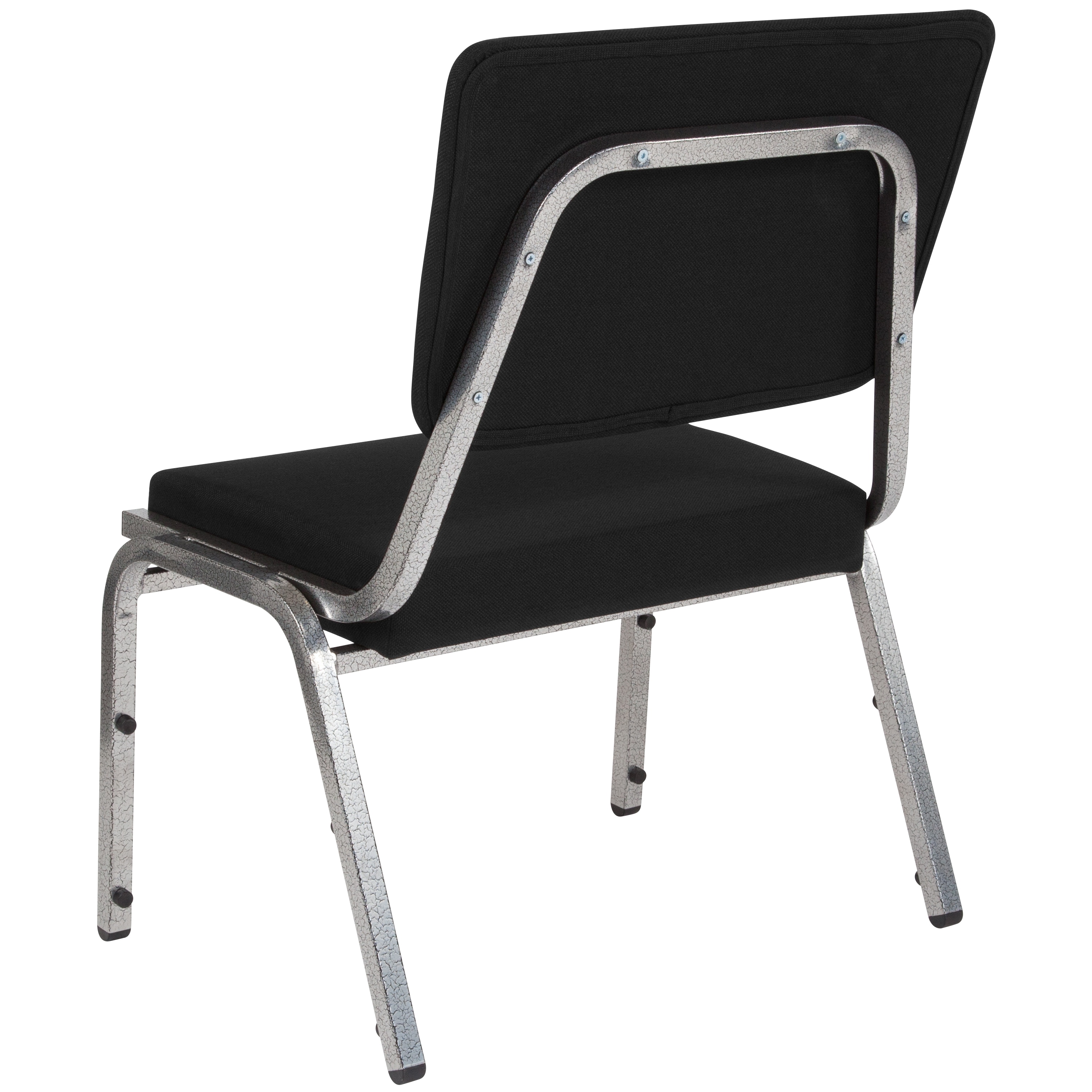 Hercules 1000 lb. Rated Black Fabric Stackable Reception Chair