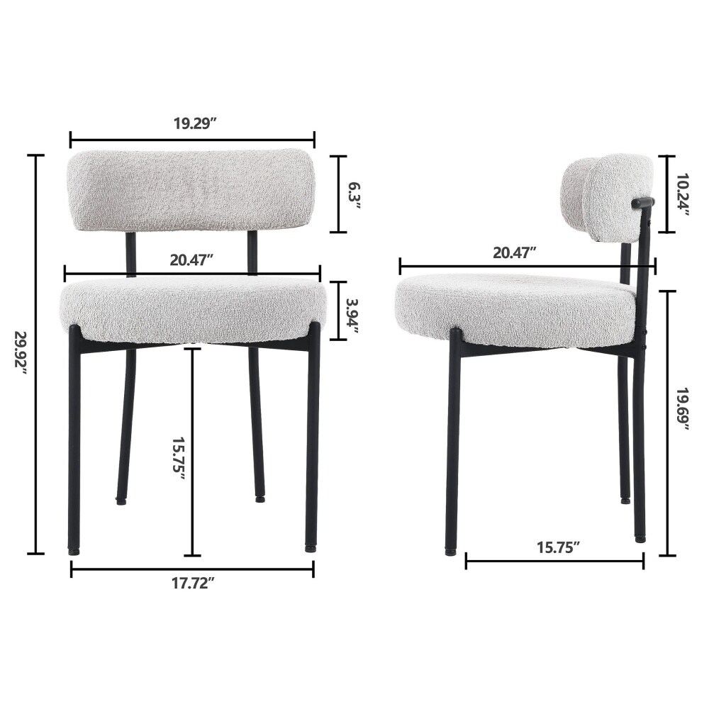 DYHOME SJ-RDC-GY-1 Dining-Chairs - View #6