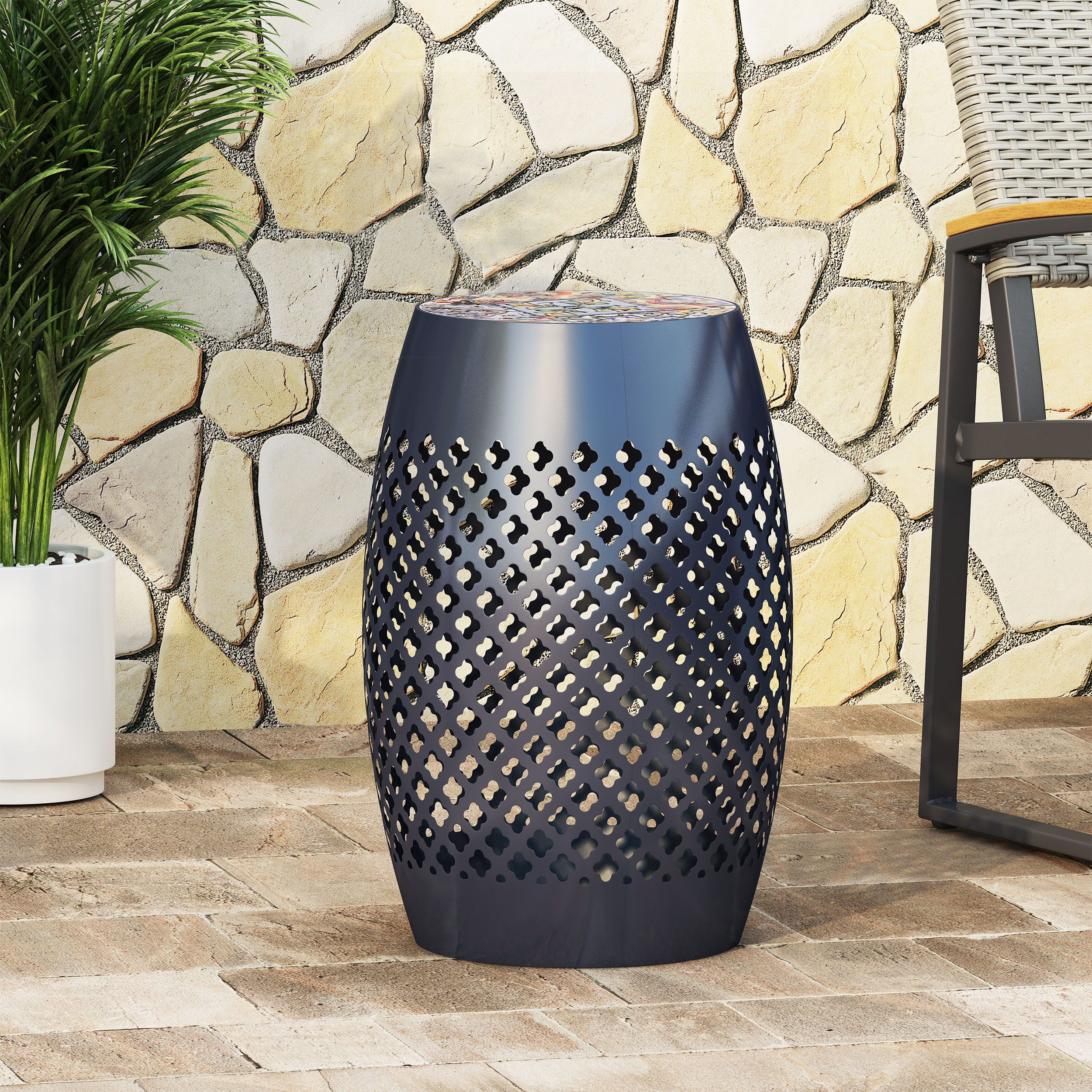AHIOU HOME ZAAHG-70508.00DBLUGS Garden-Stools - View #2