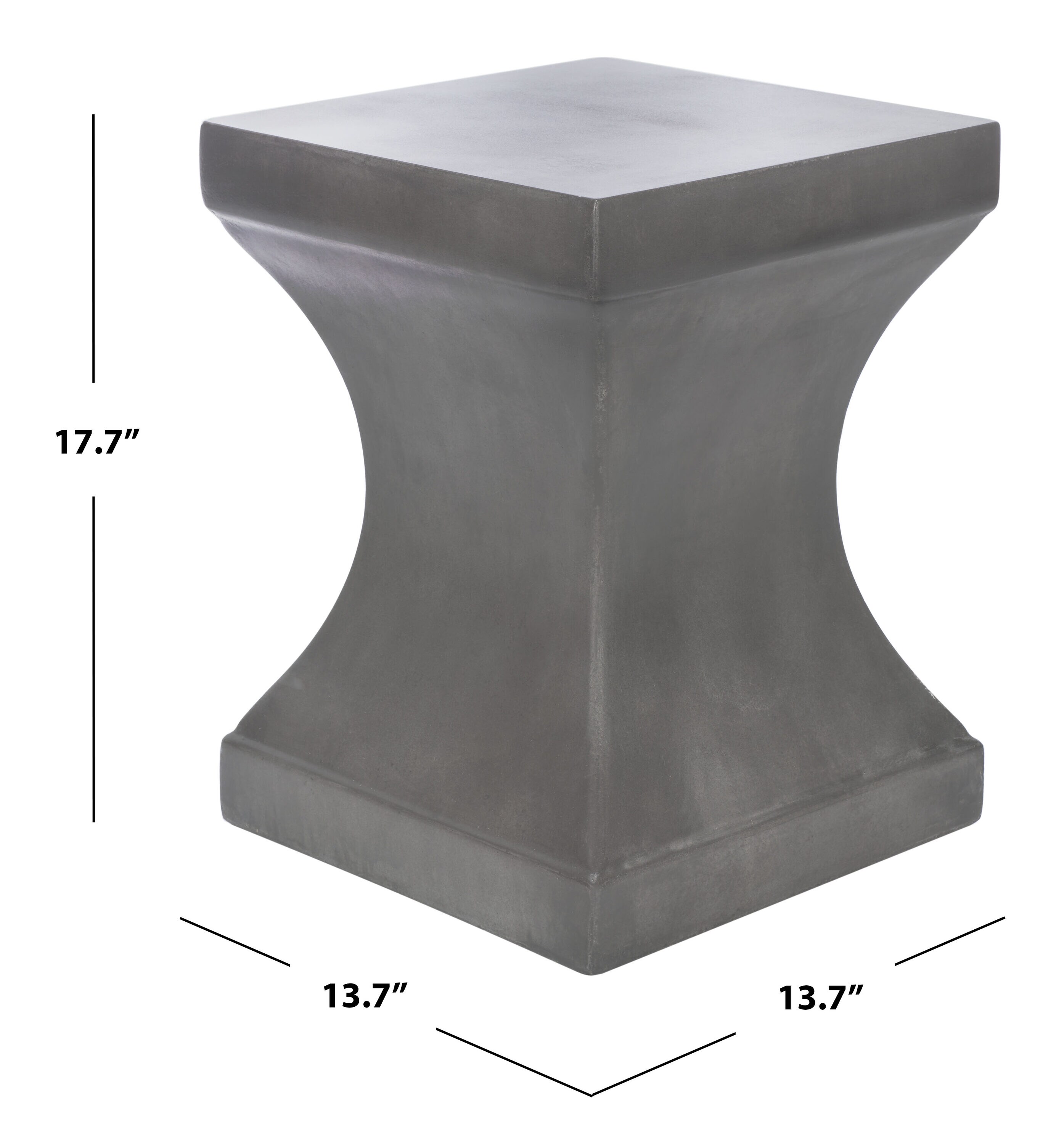 Curby Dark Gray Concrete Indoor/Outdoor Accent Table