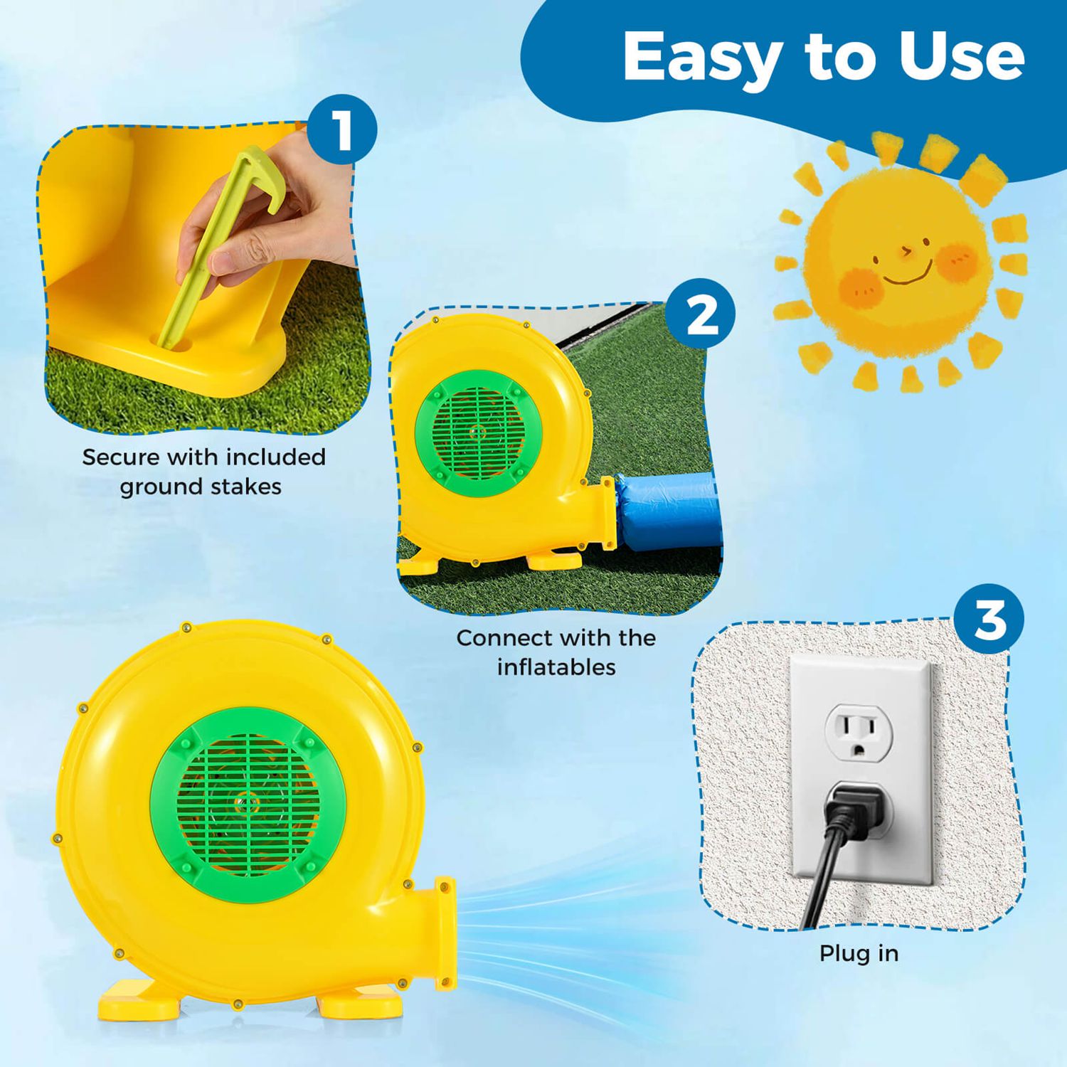 Costway CSHY001777 Bounce-Houses - View #6