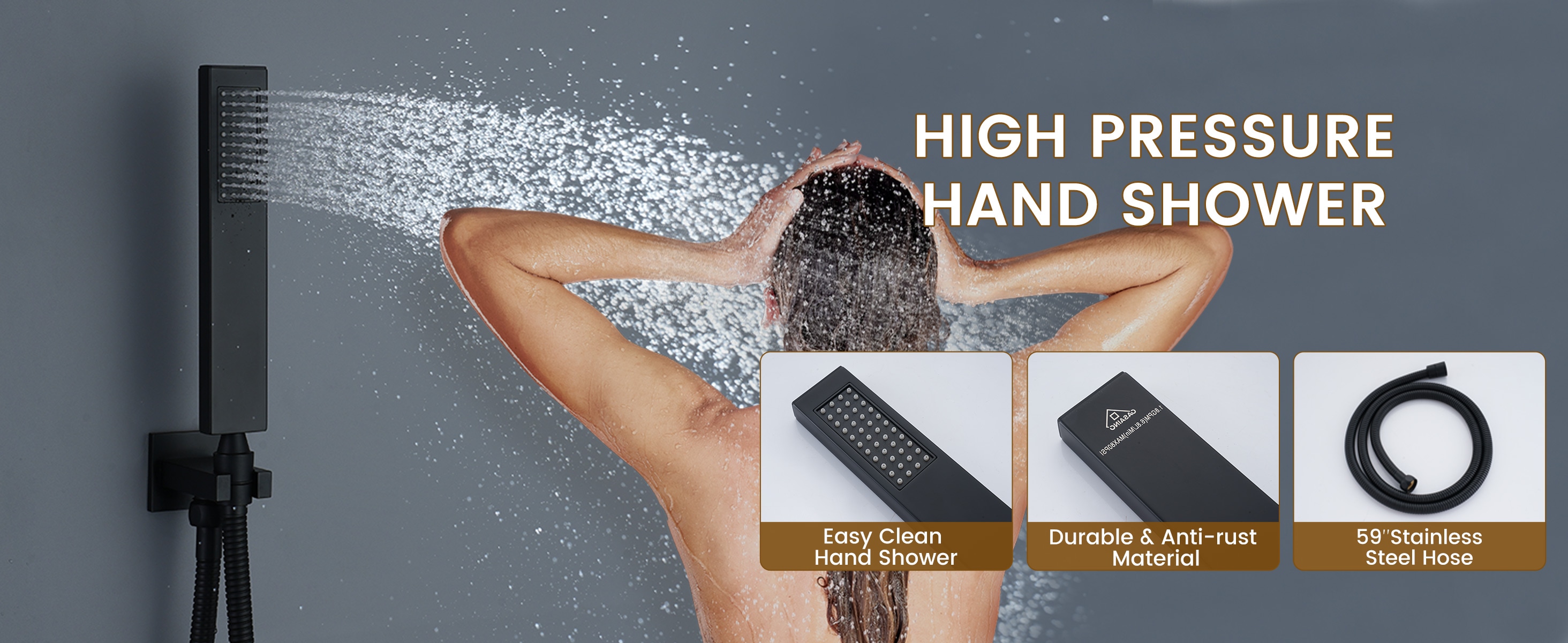 CASAINC WE-SS12MB Showerhead-Bar-Panels - View #14