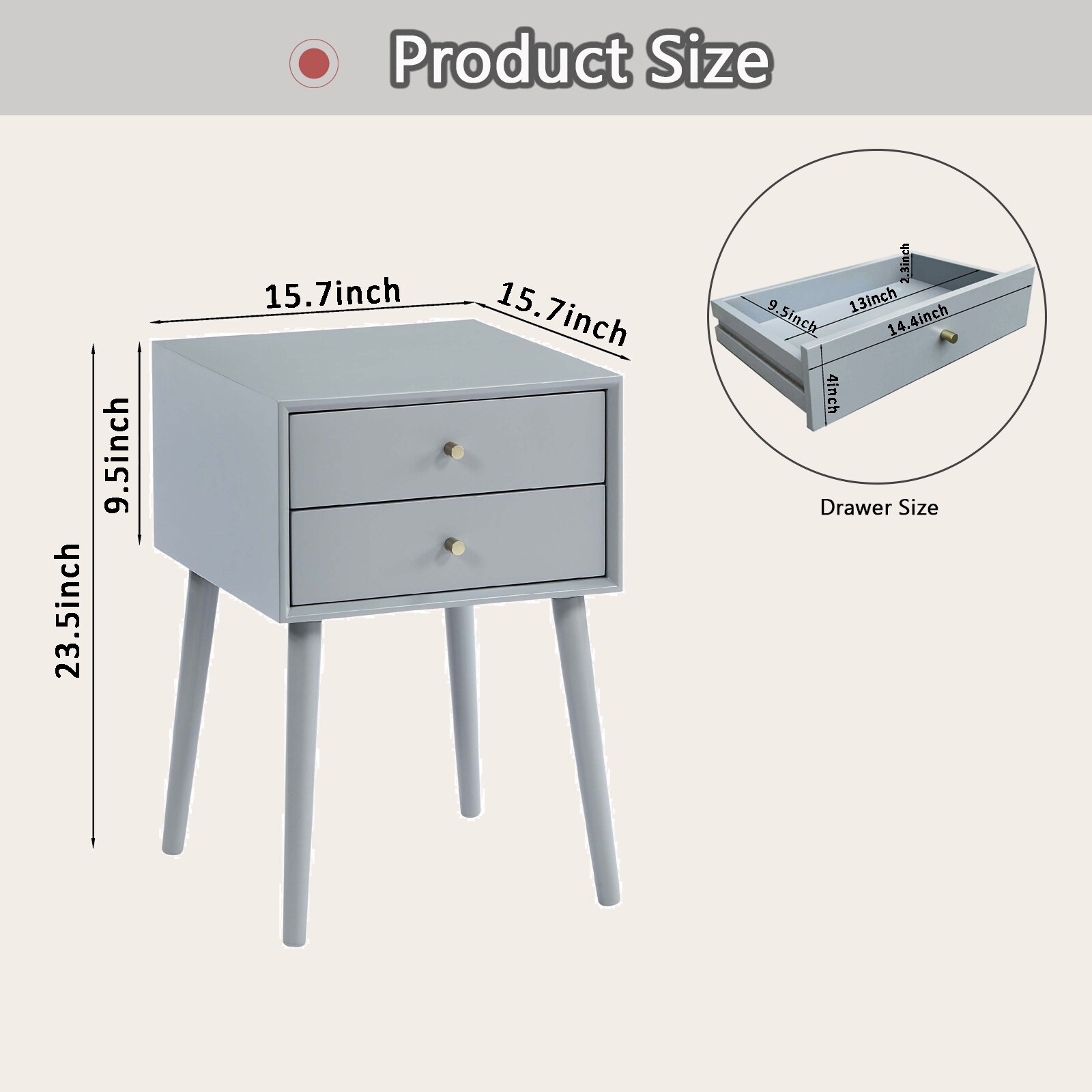 Kahomvis FB-QPN1-476 nightstands - View #3