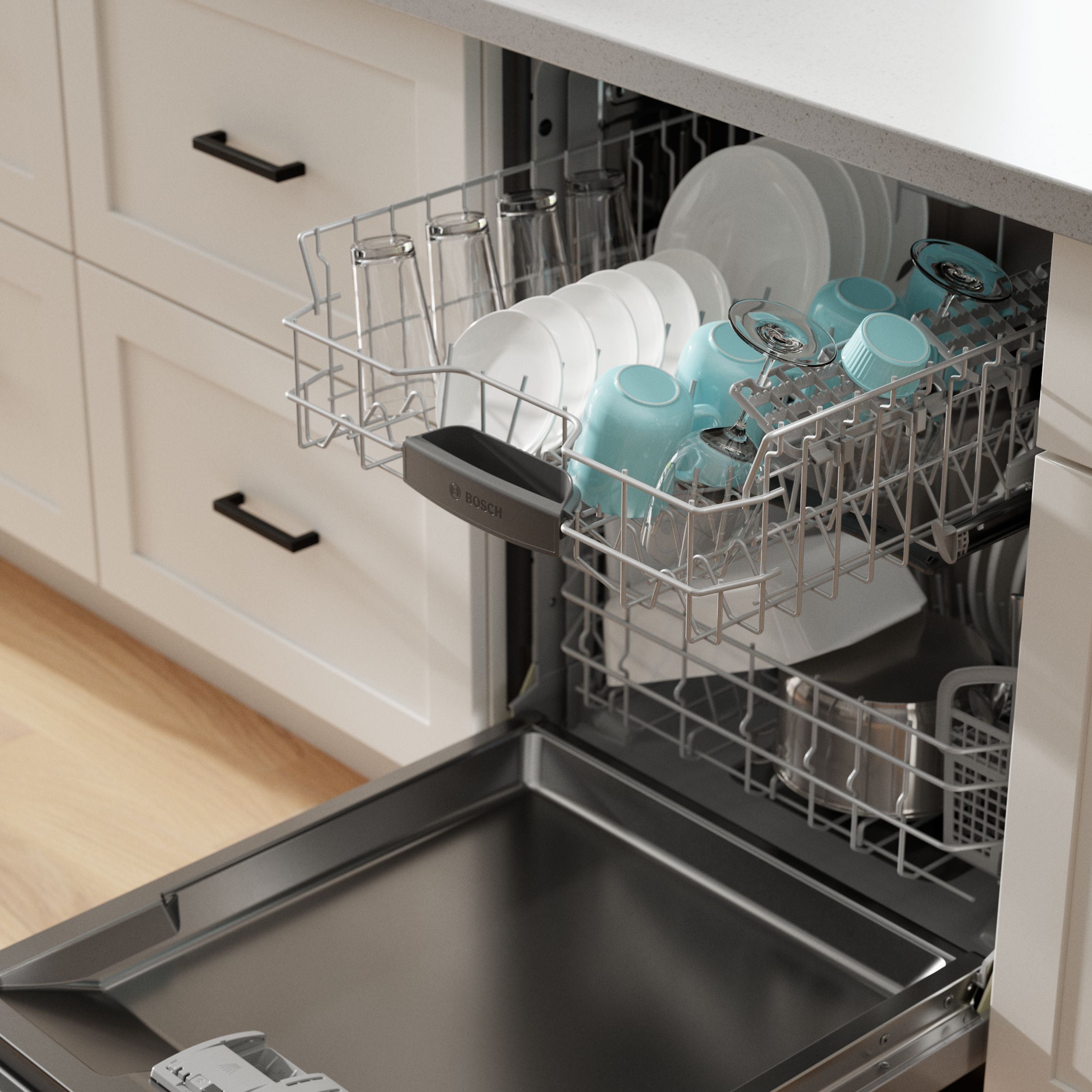 Bosch 100 Series Bar Handle Built-In Dishwasher - SHXM4AY55N