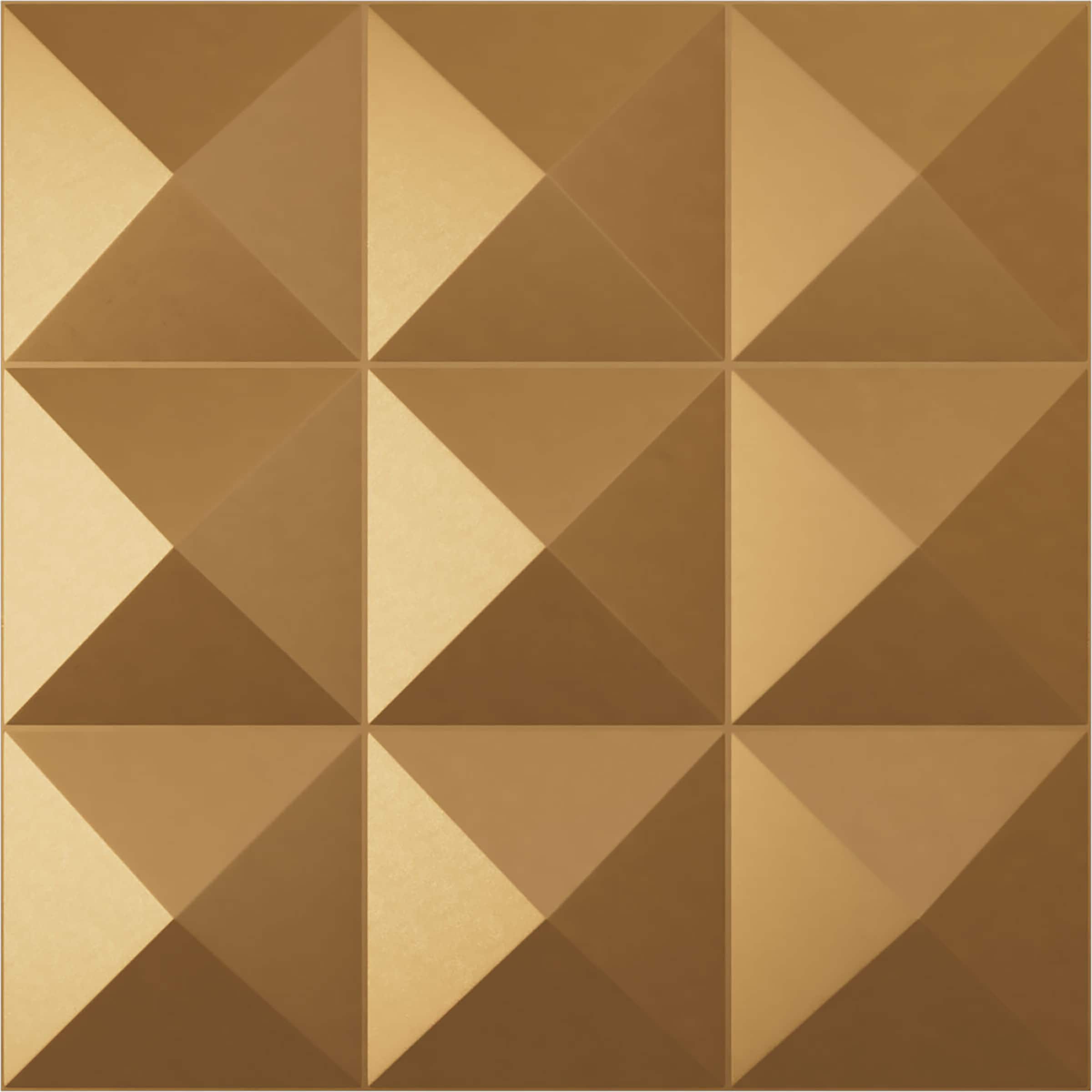 Ekena Millwork WP20X20BEBGL-CASE-12 19-5/8-in x 19-5/8-in Embossed Paintable/Stainable Gold PVC Wall Panel ( 12 -Pack, Covers 32.04 )