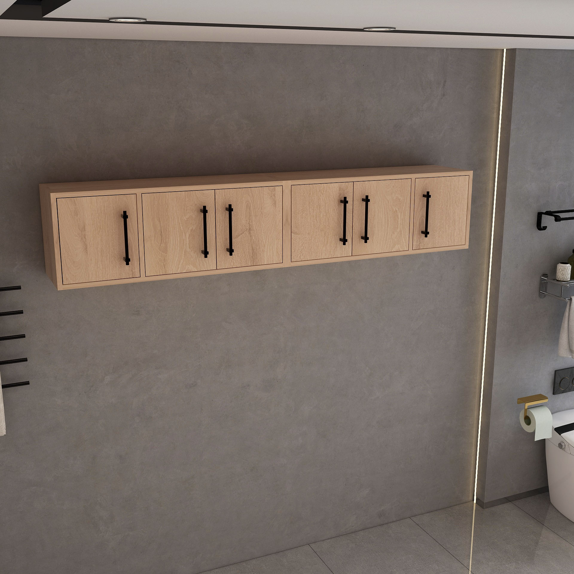 BV Better Vanity VICTORIA72TC-RO Bathroom-Wall-Cabinets - View #3