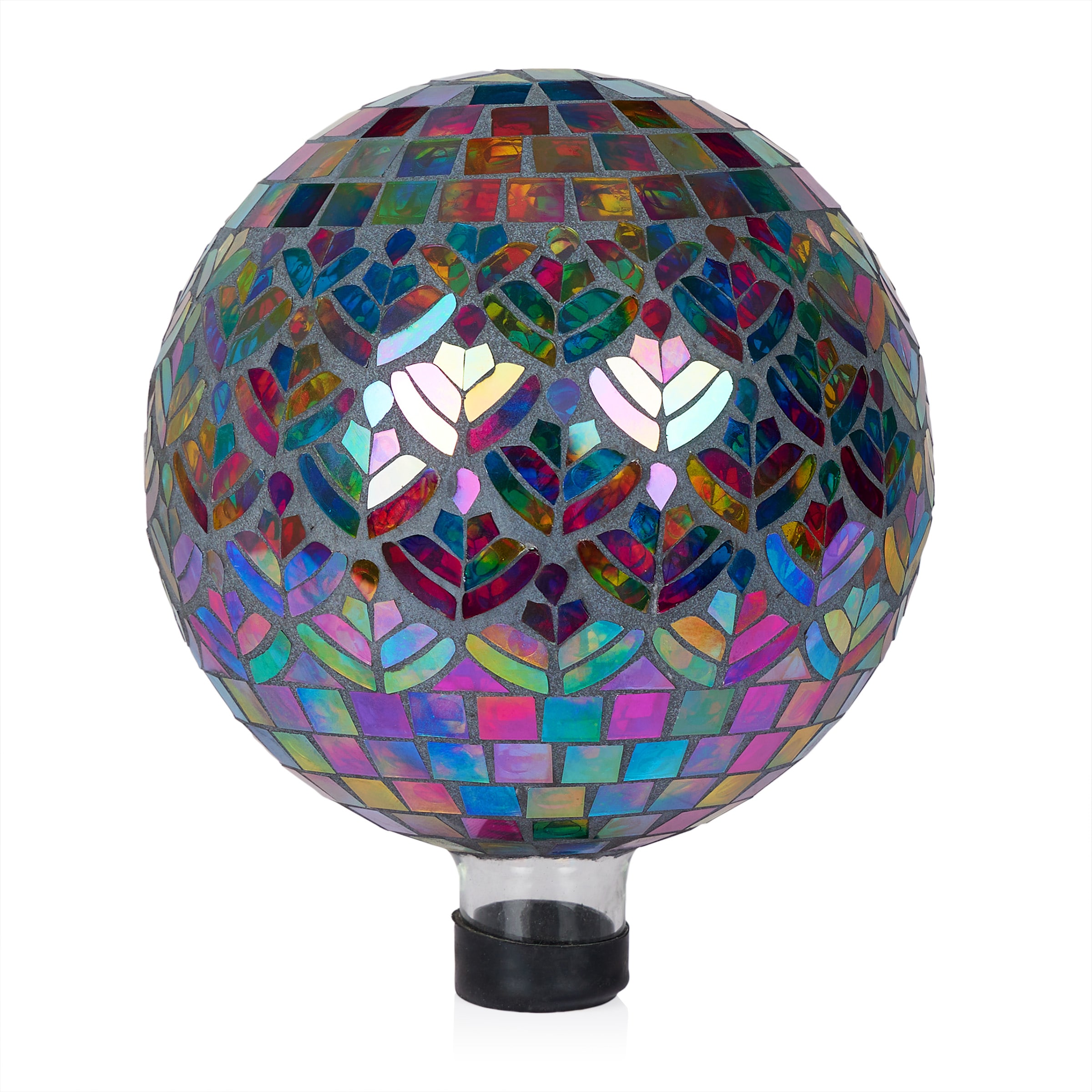 Alpine Corporation GBT118 10-Inches Diameter Multiple colors/finishes Blown glass Gazing ball
